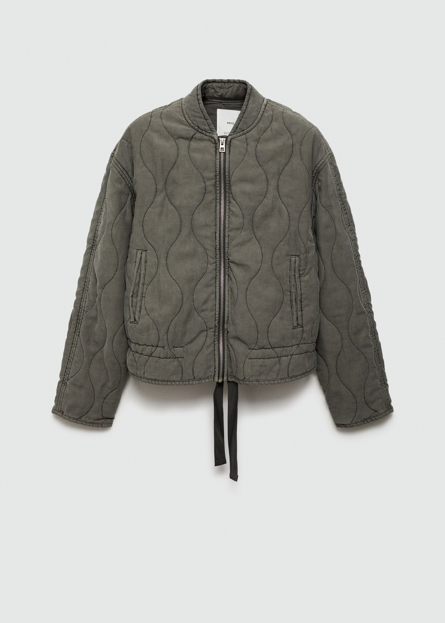 Chaqueta acolchada fruncido - Artículo sin modelo
