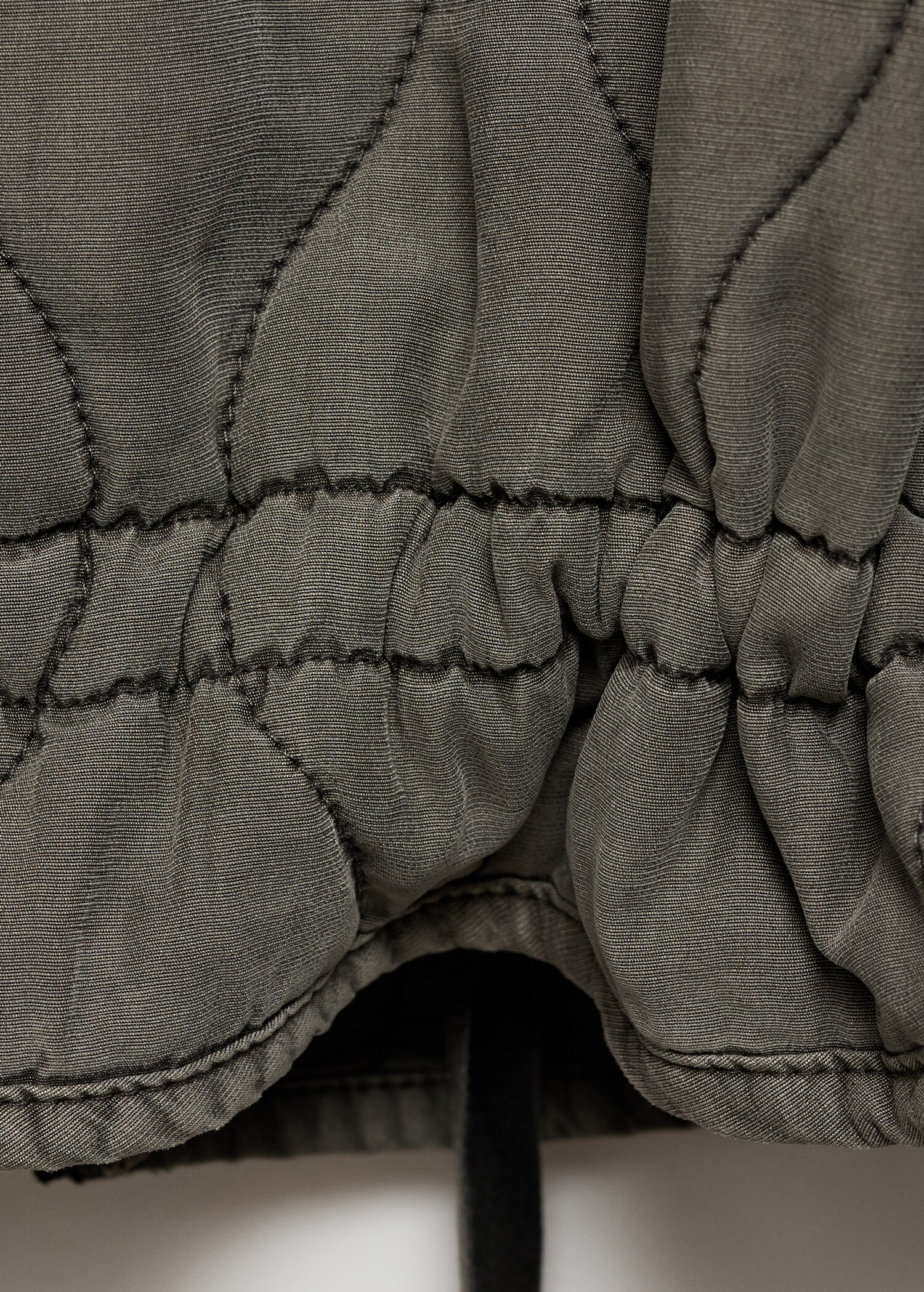 Chaqueta acolchada fruncido - Detalle del artículo 0