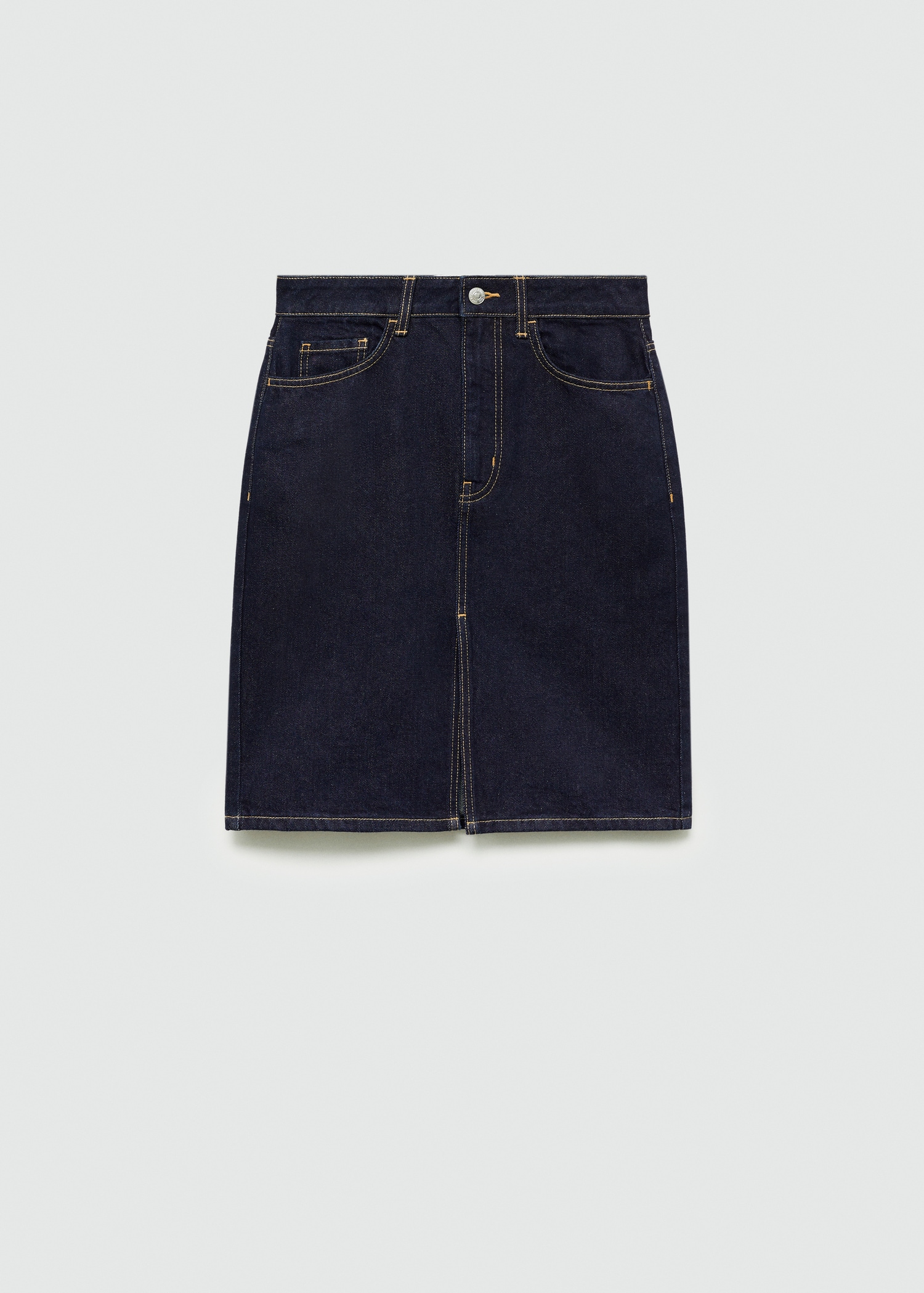 Jupe midi en jean rinse wash - Article sans modèle