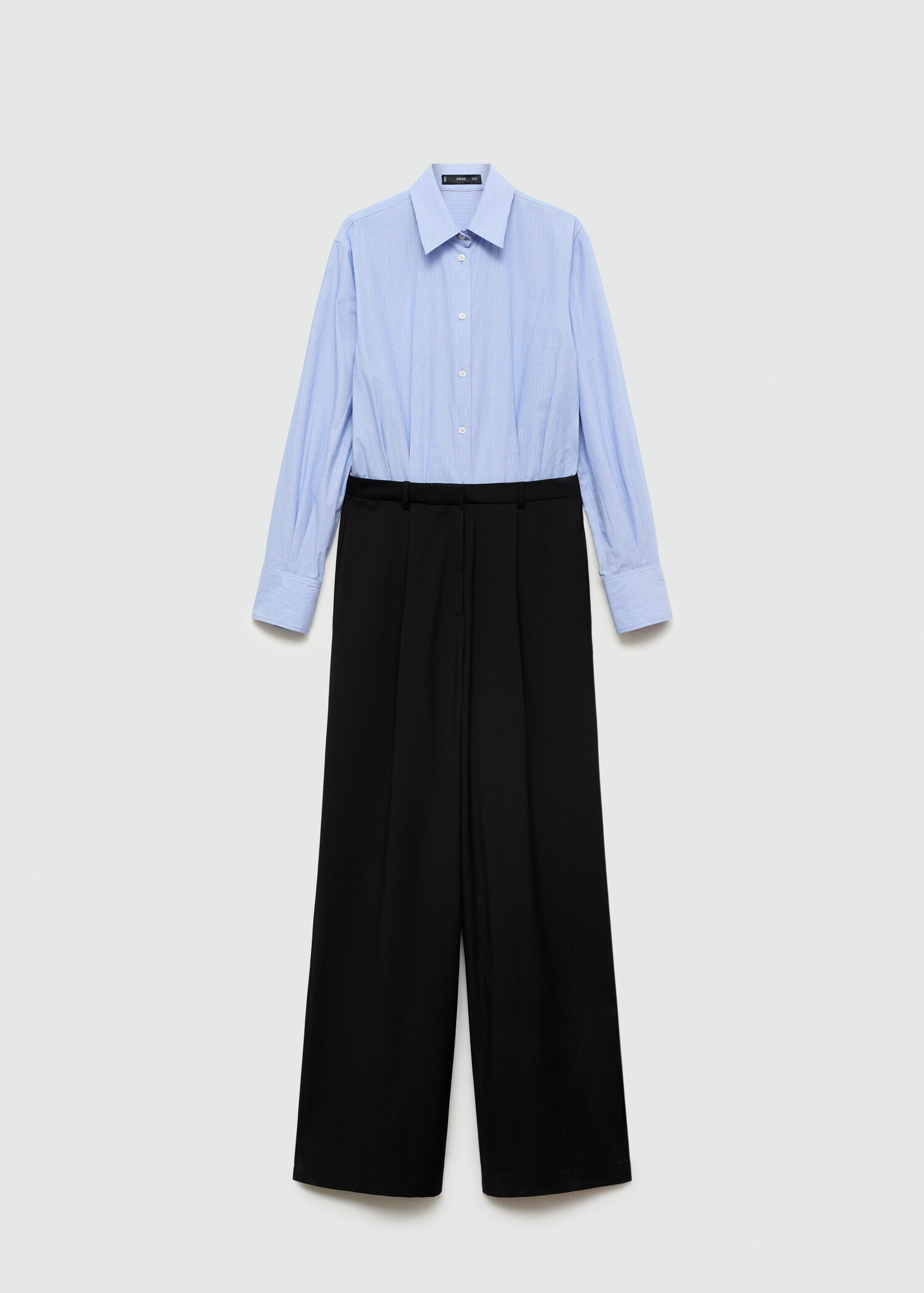 Long jumpsuit with combined design - Article without model