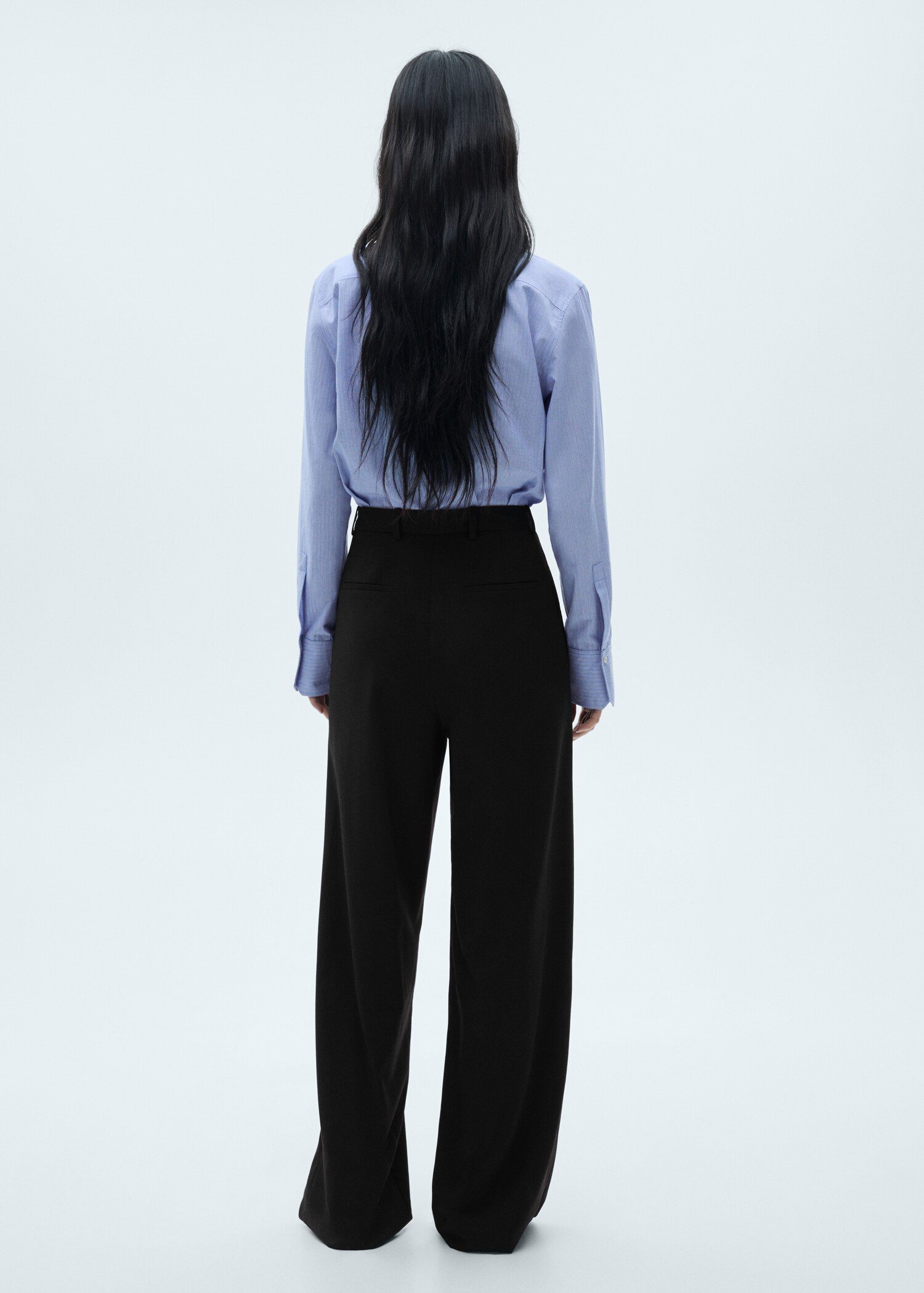 Long jumpsuit with combined design - Reverse of the article