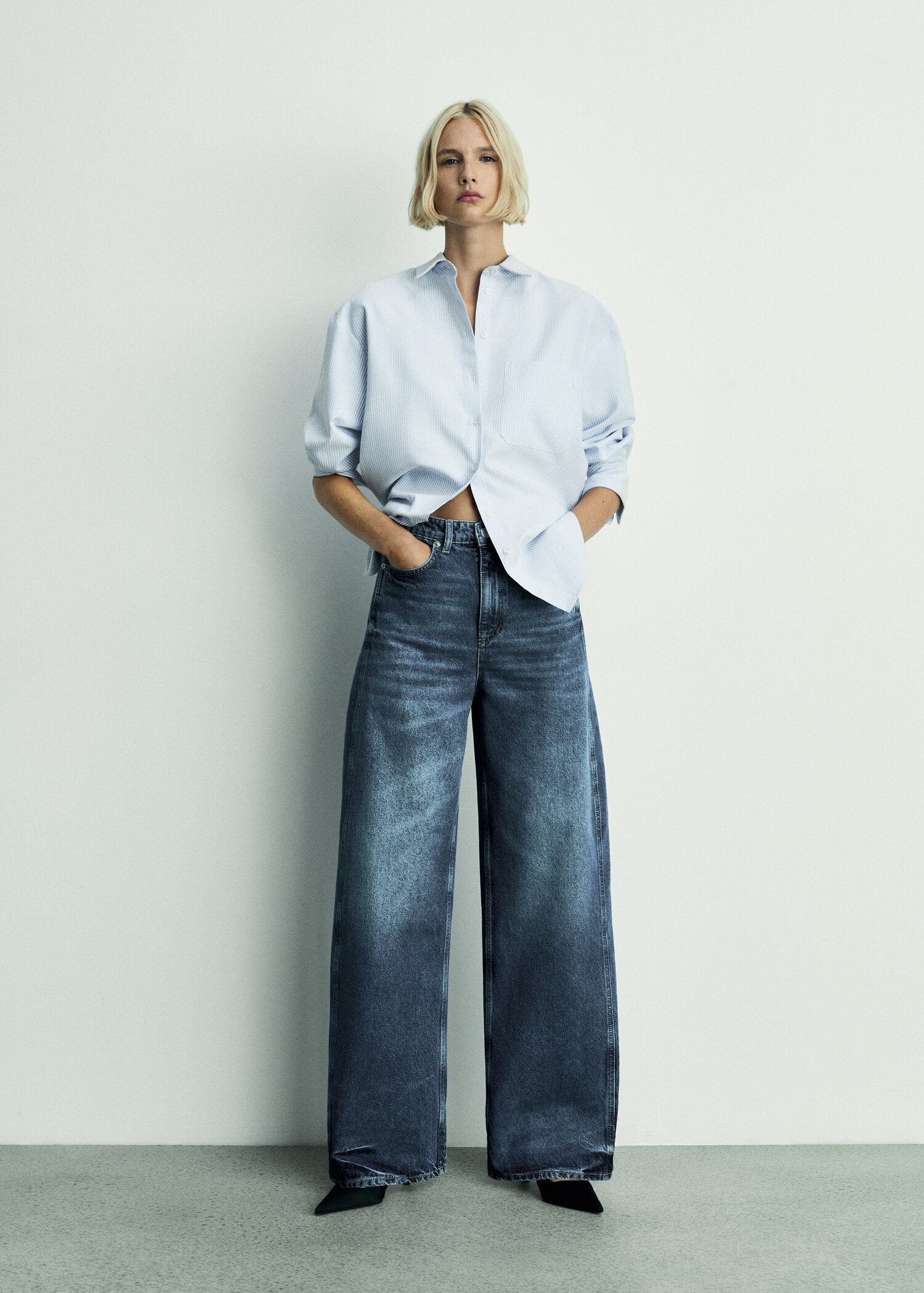 High-waist balloon jeans - Details of the article 7