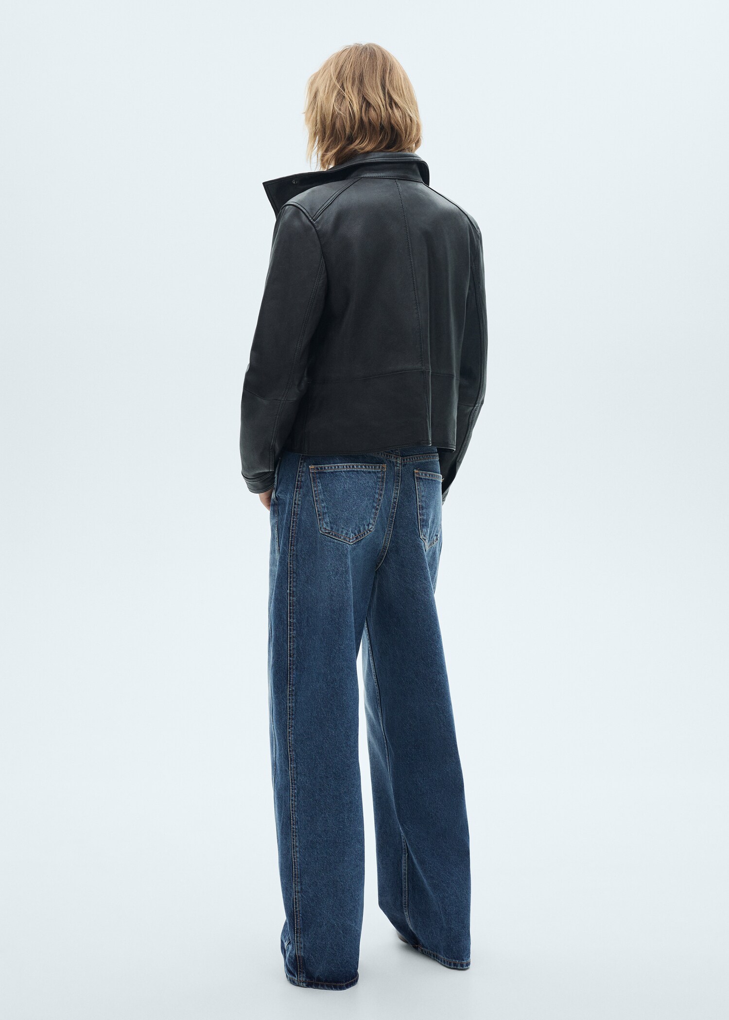 High-waist balloon jeans - Reverse of the article