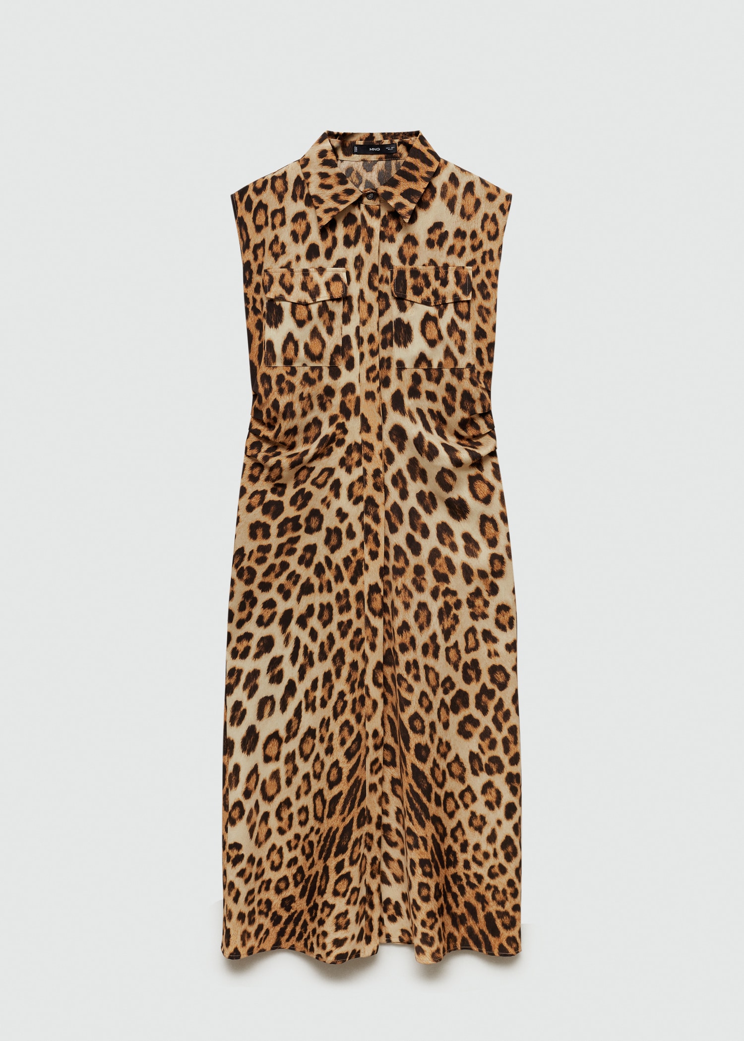 Mango Store Chemisier Léopard Mango Mango Lion Animal Print Midi