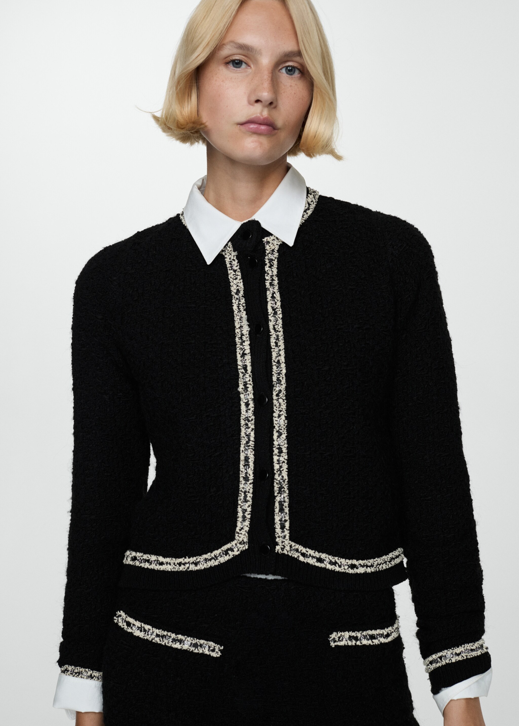 Bicolour tweed jacket - Medium plane