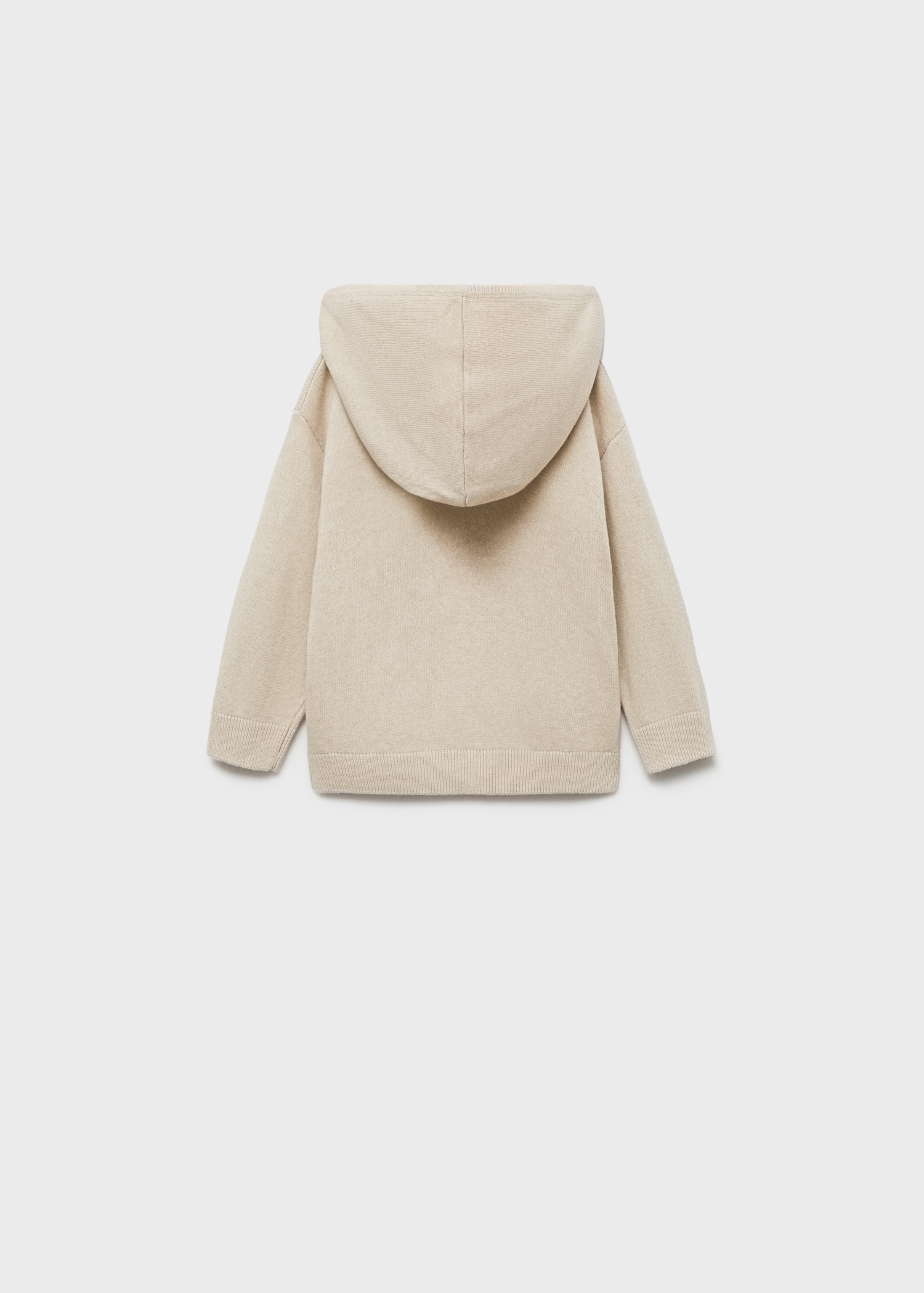 Hooded knit sweater - Reverse of the article