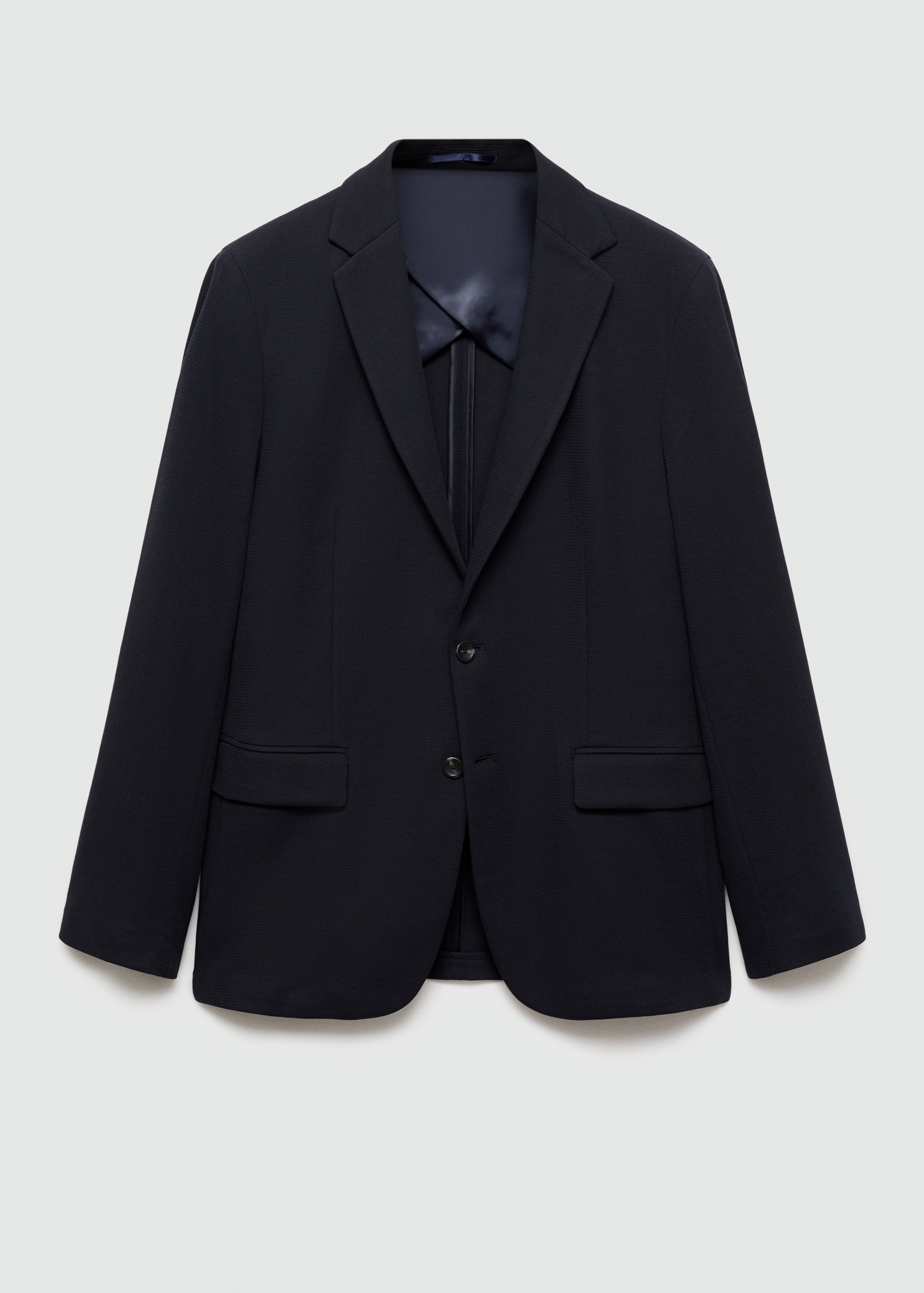 Americana slim fit algodón microestructura - Artículo sin modelo