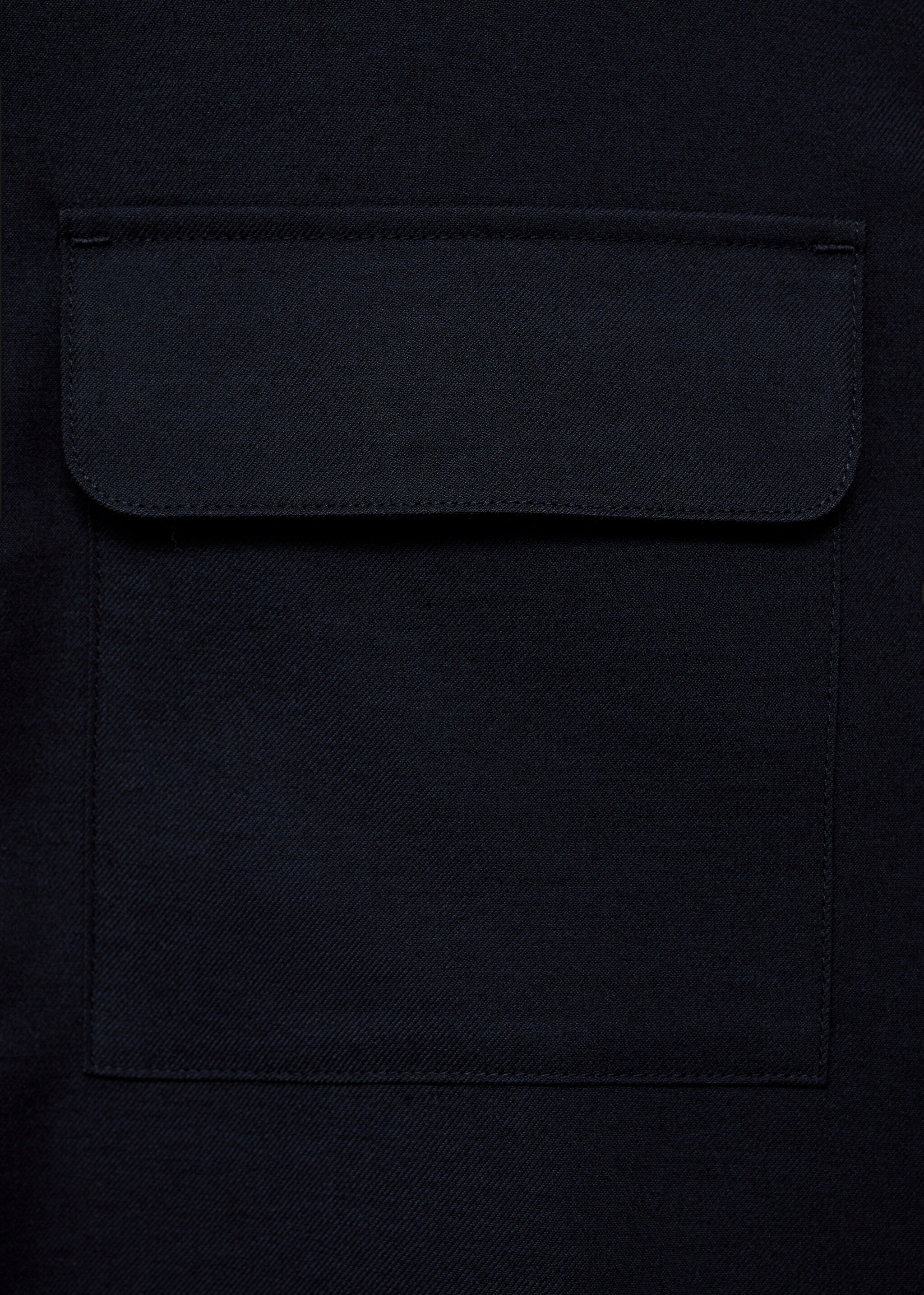 Regular fit pockets overshirt - Details of the article 0