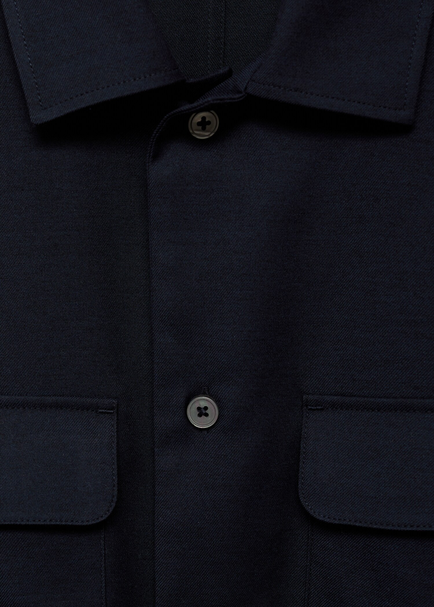 Slim-fit overshirt with pockets - Details of the article 8