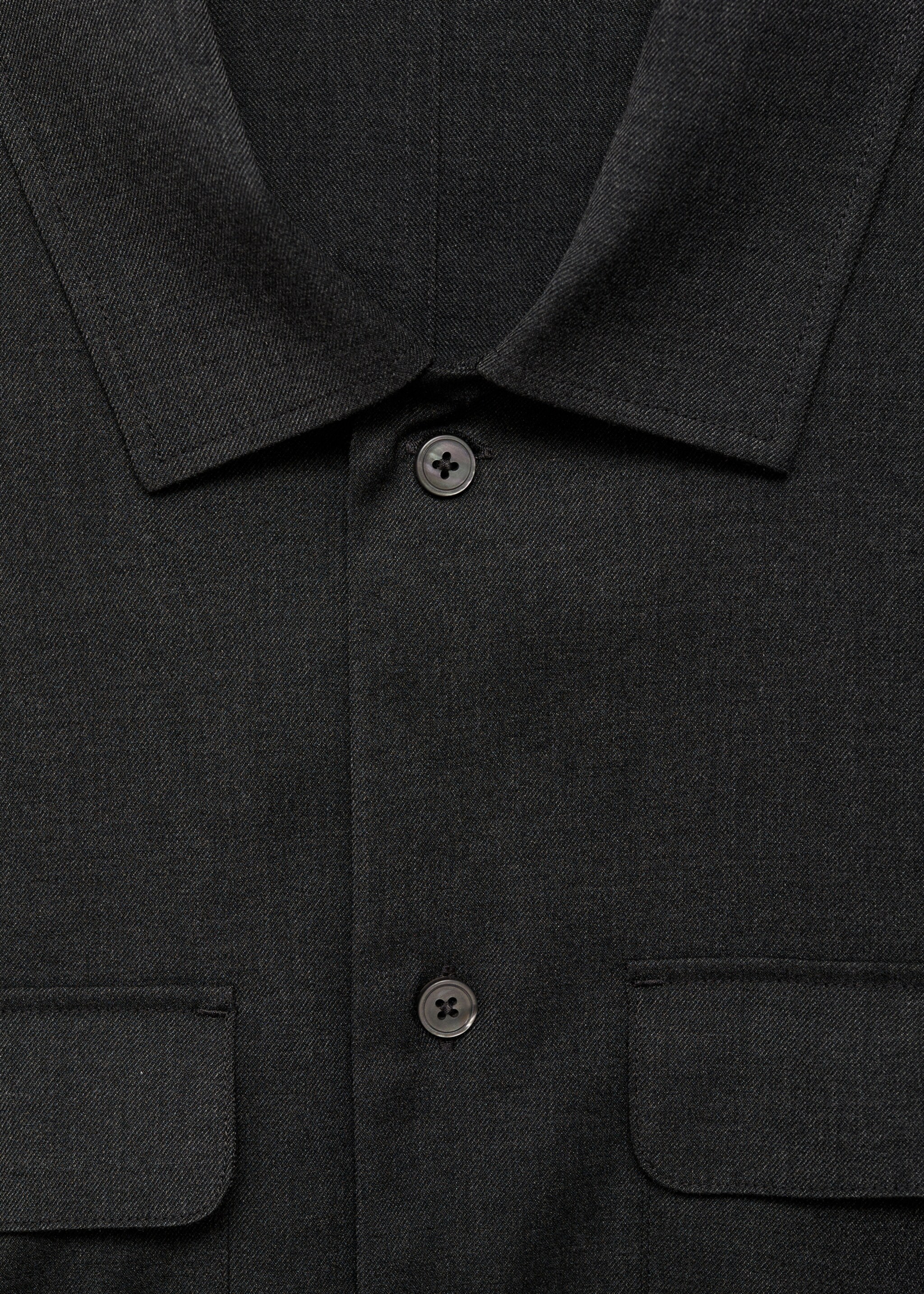 Slim-fit overshirt with pockets - Details of the article 8