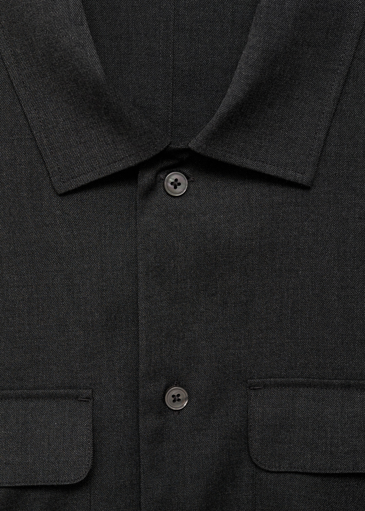 Slim-fit overshirt with pockets - Details of the article 8