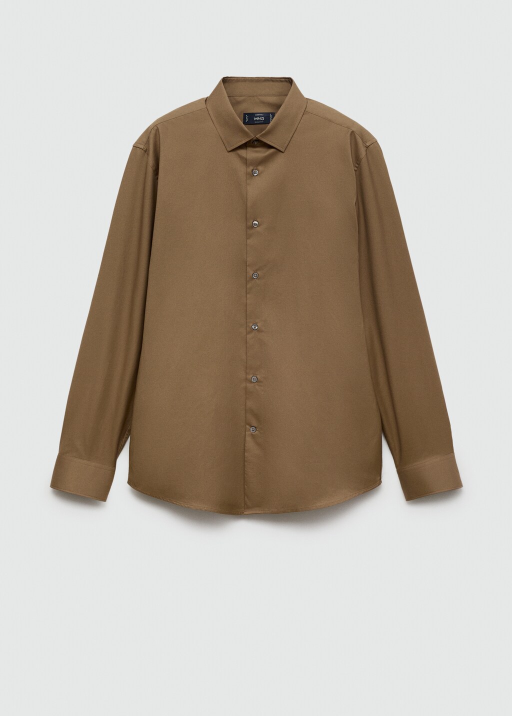 Span Twill 跳ね返っ Washer Regular Long Shirt