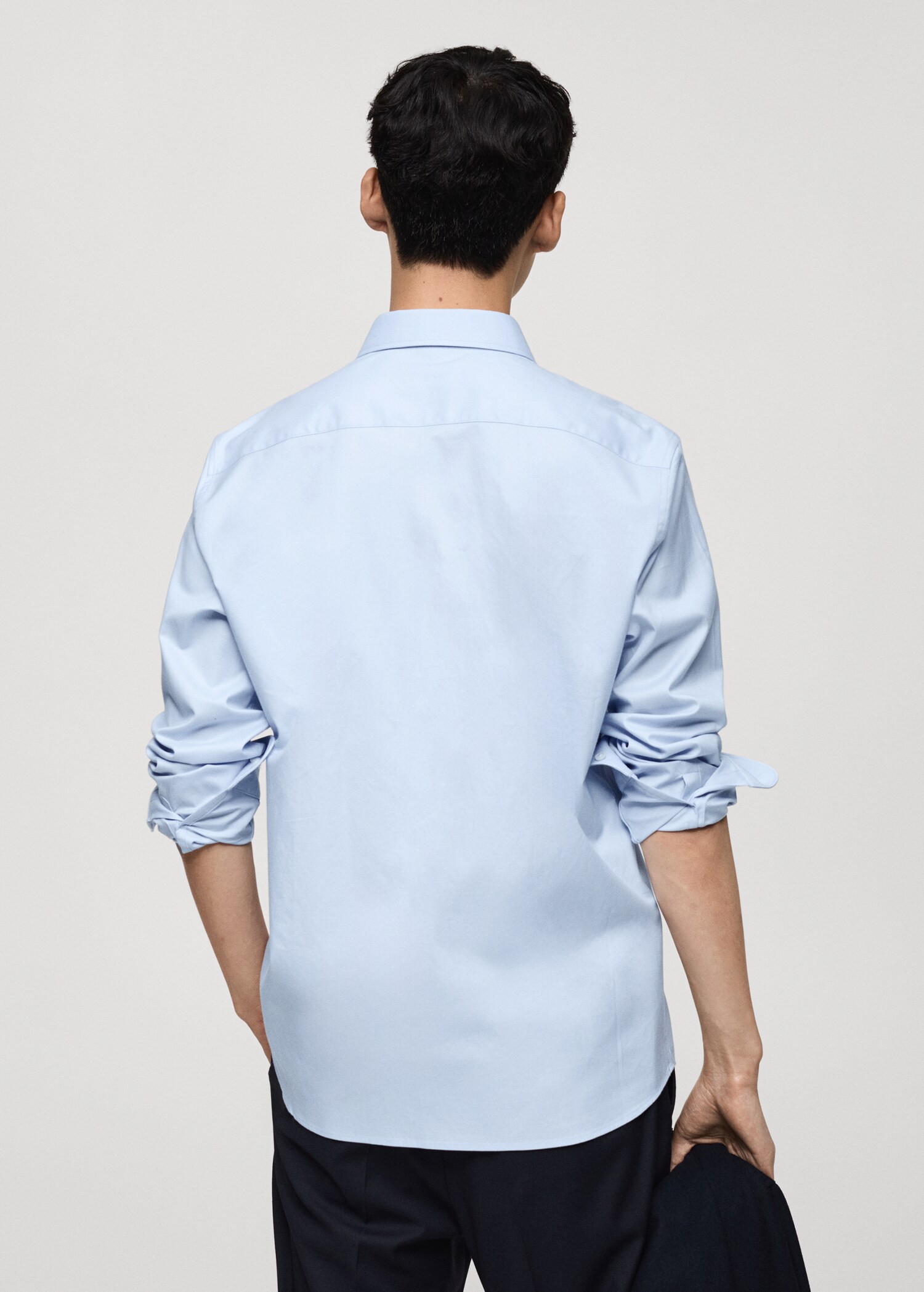 Camisa 100% algodón twill regular fit - Reverso del artículo