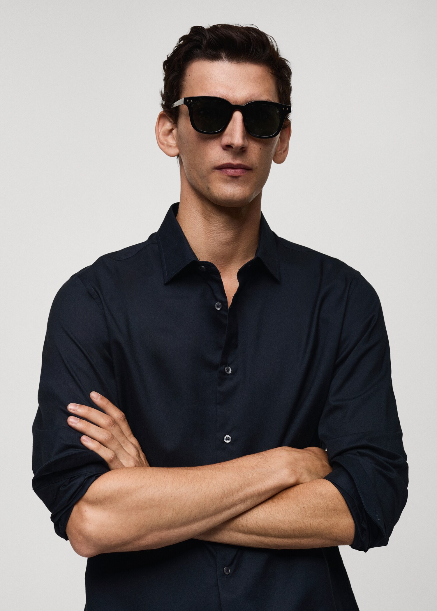 Camisa 100% algodón twill regular fit - Detalle del artículo 1