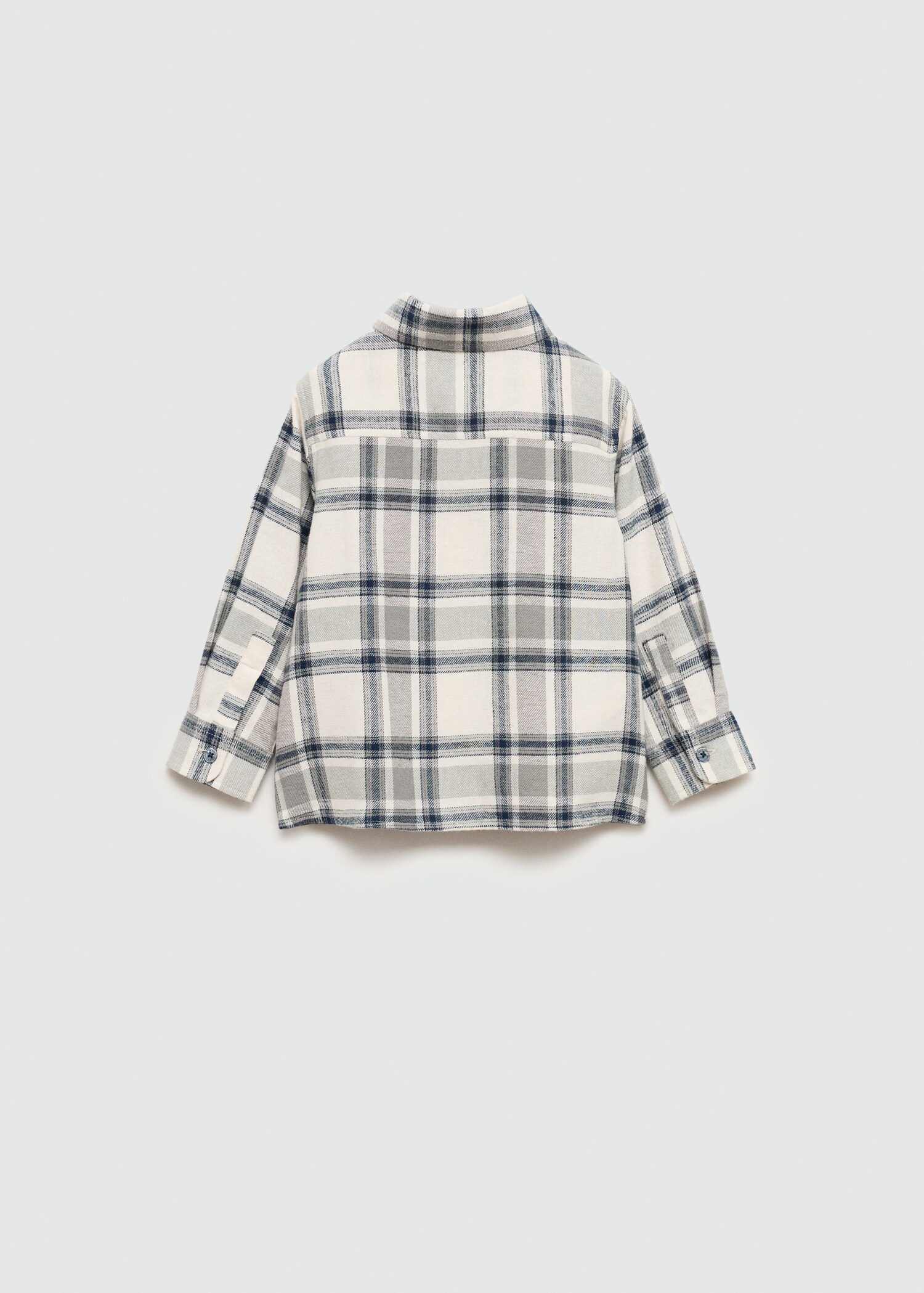 Check cotton shirt - Reverse of the article
