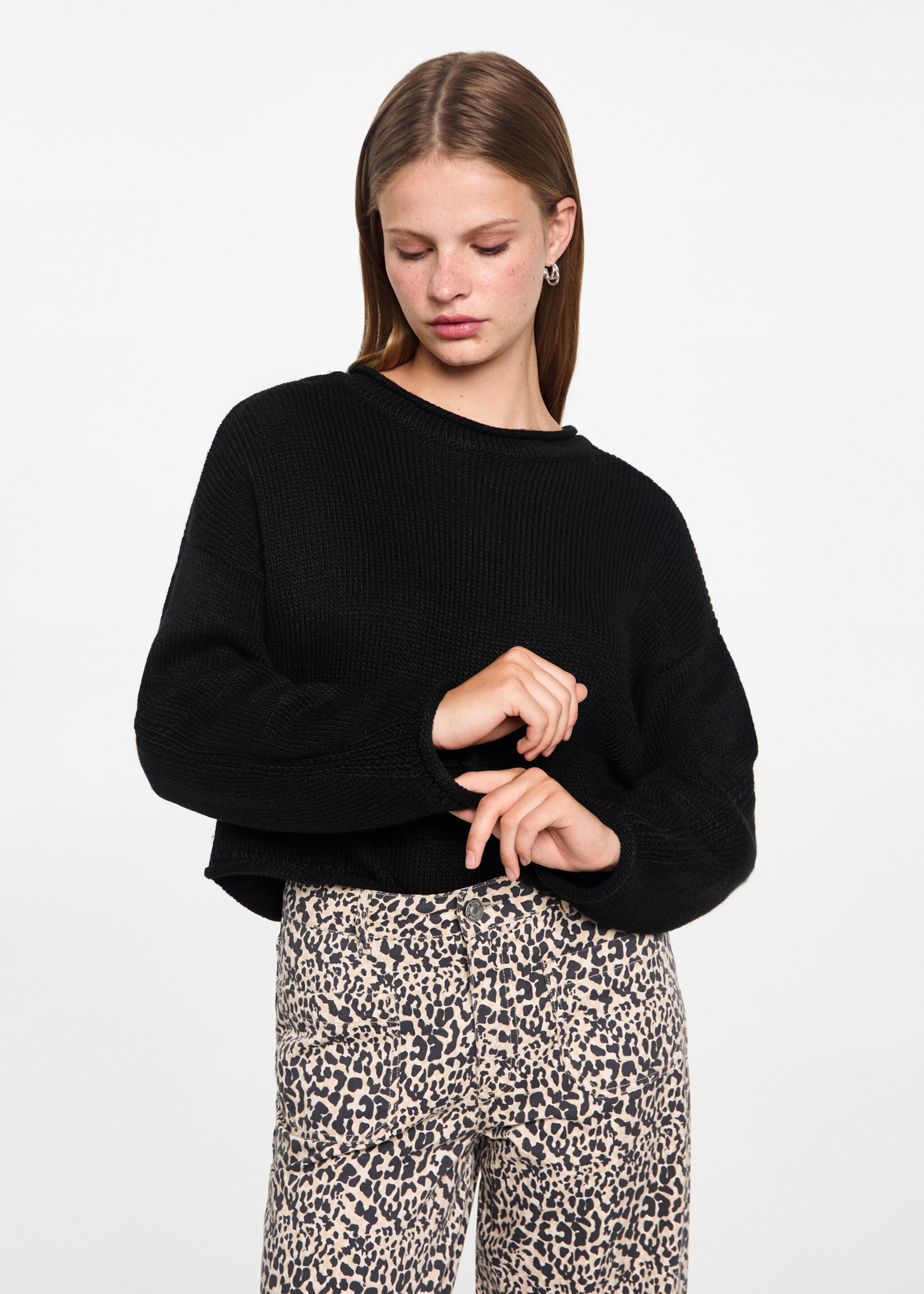 Pull-over maille - Plan moyen