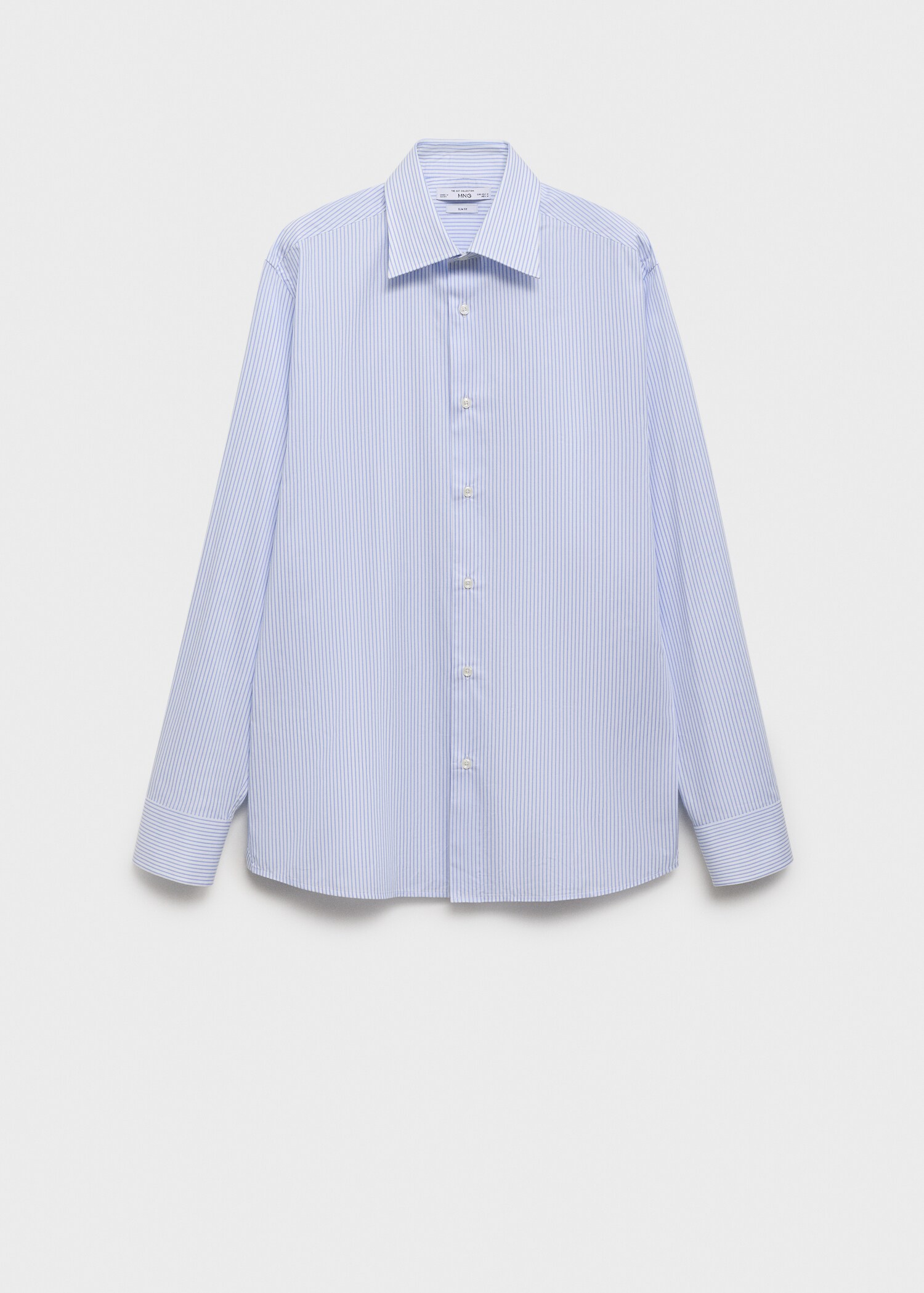 Chemise 100 % coton rayures slim-fit - Article sans modèle