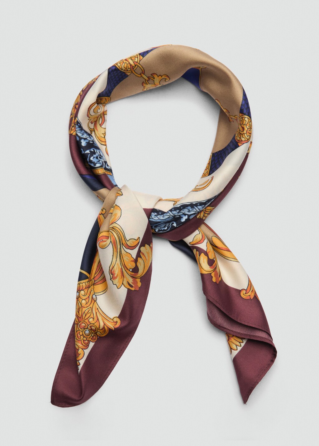 Mango silk scarf sale