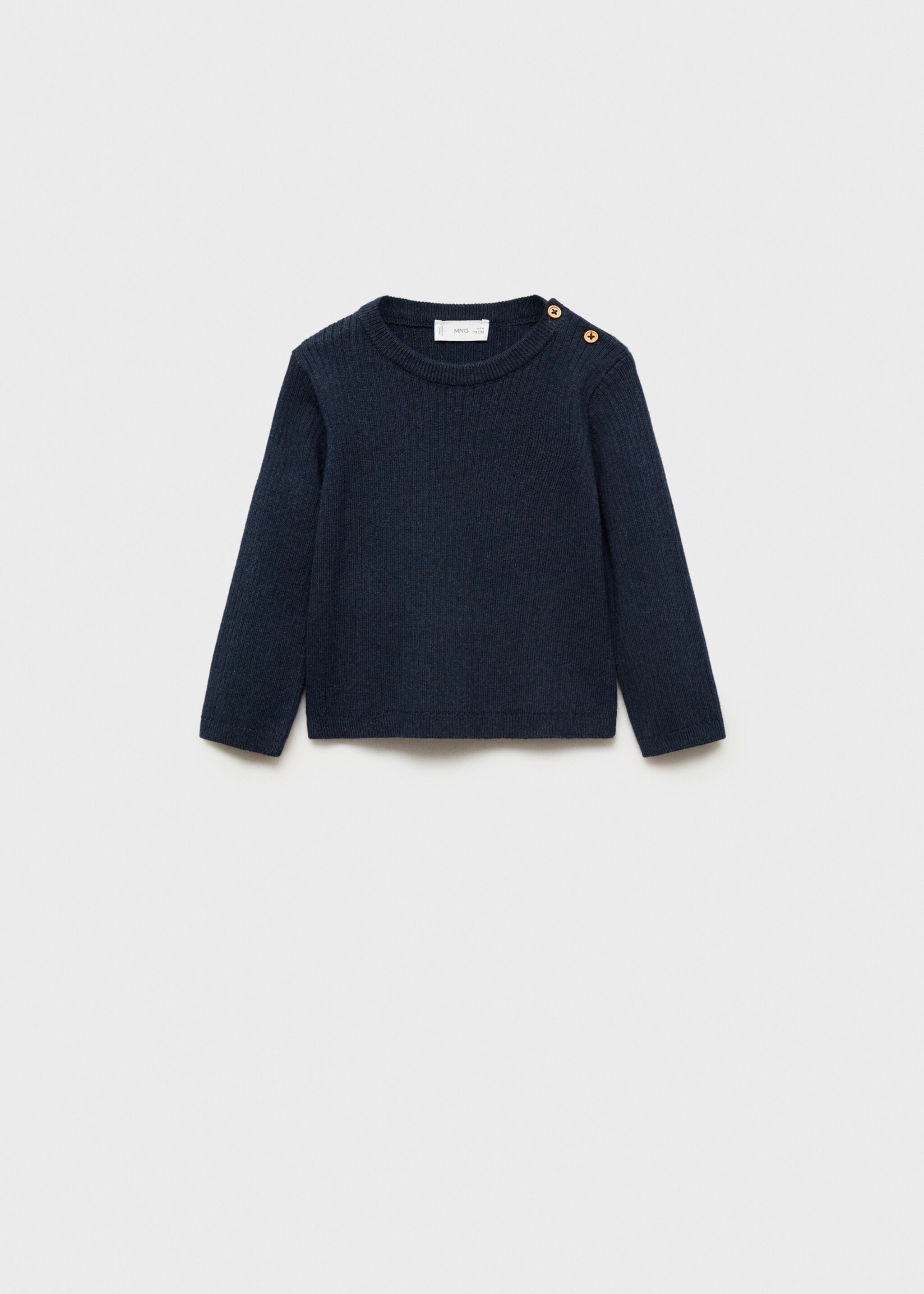 Ribbed knit sweater - Article without model