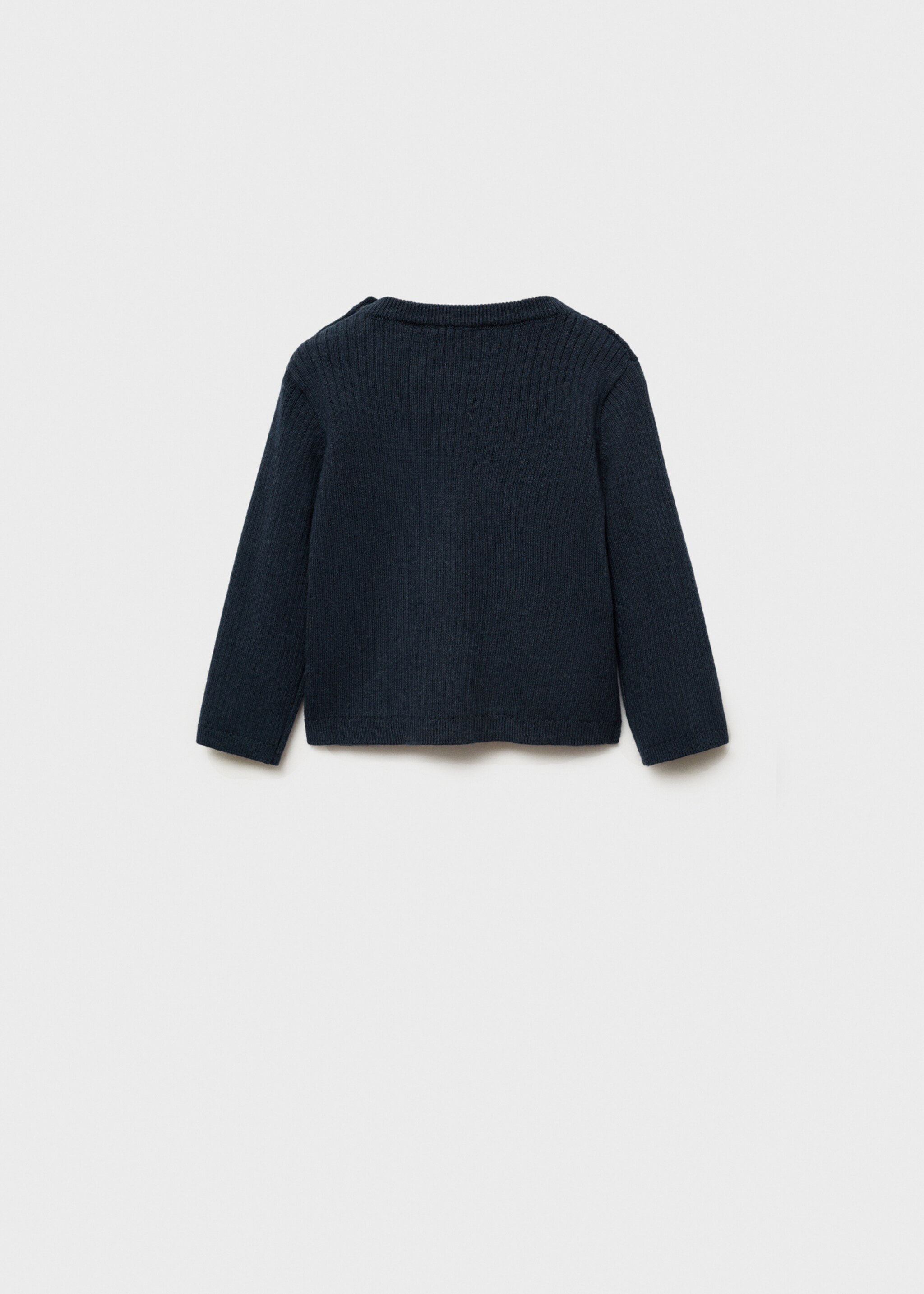 Ribbed knit sweater - Reverse of the article
