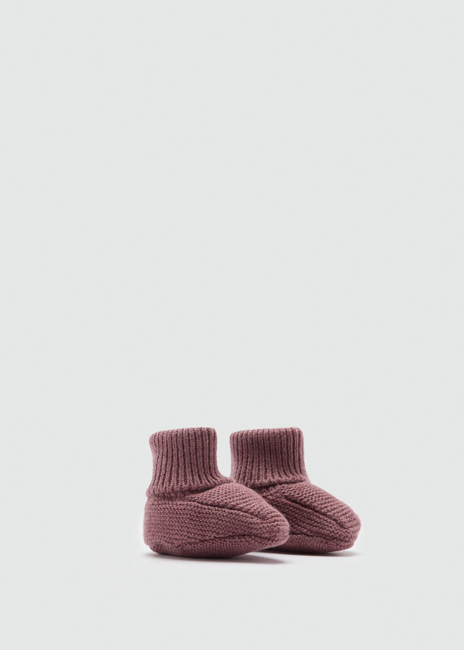 Knit bootees - Reverse of the article