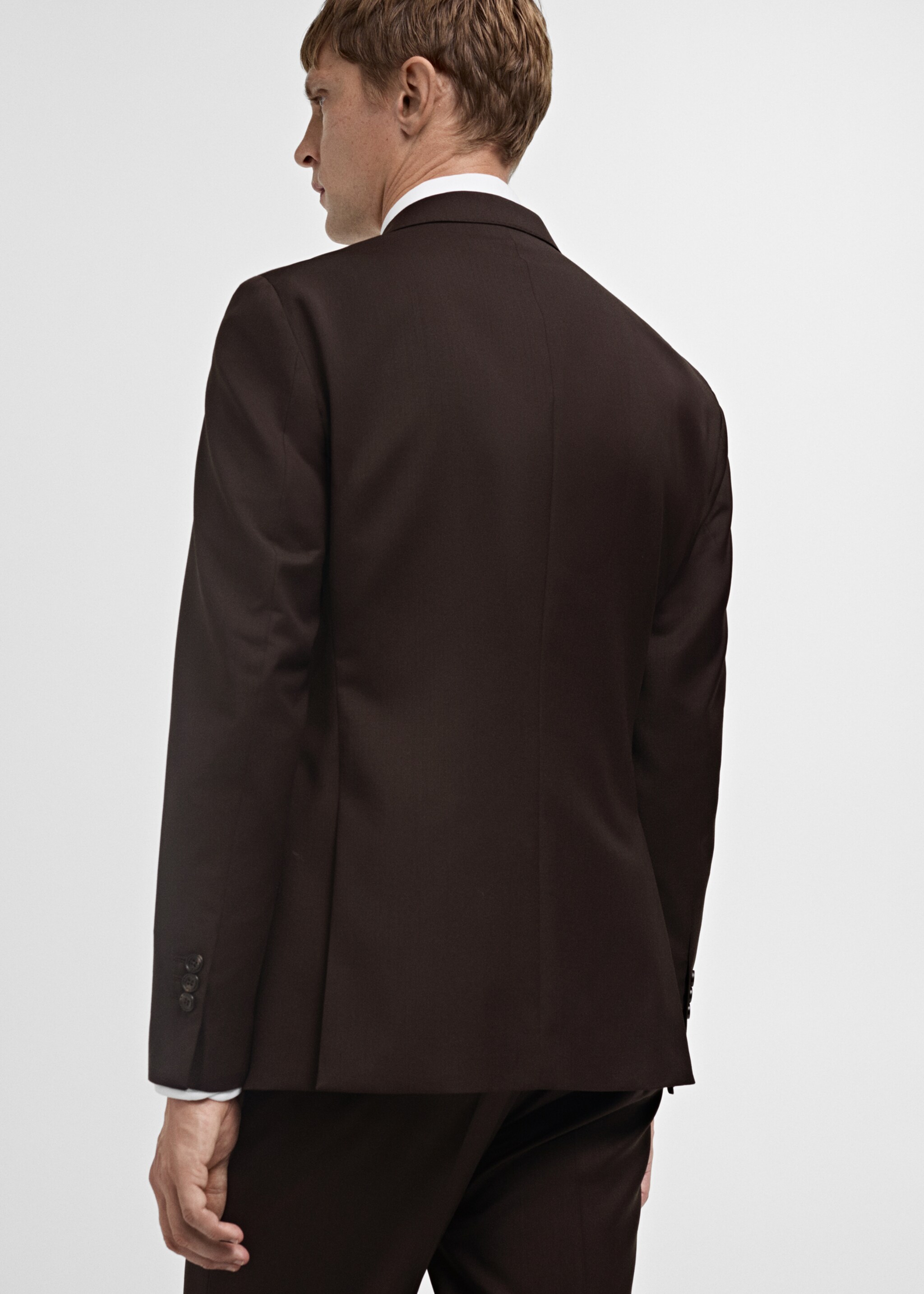 Venice 100% virgin wool suit jacket - Reverse of the article