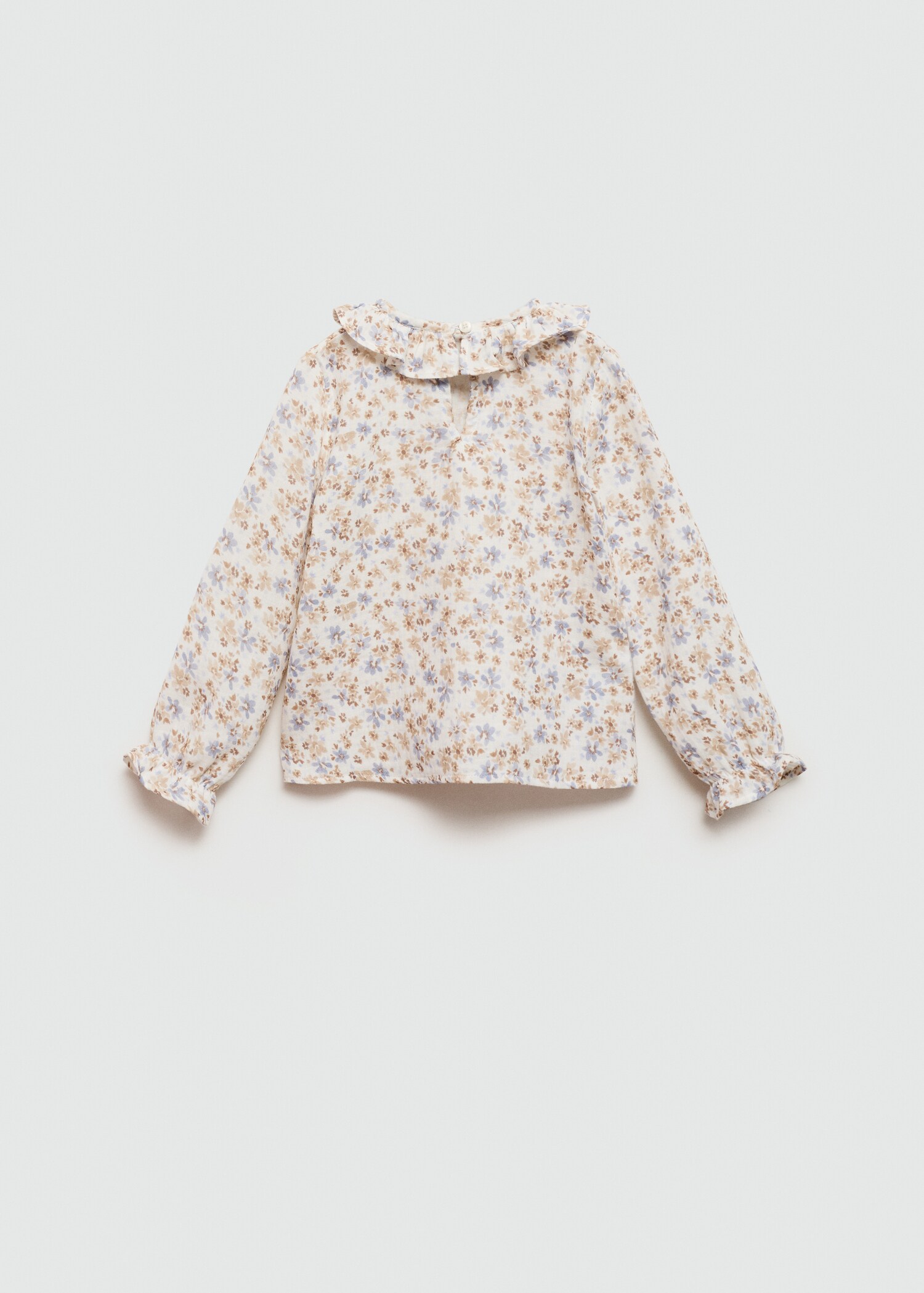 Floral ruffled blouse - Reverse of the article