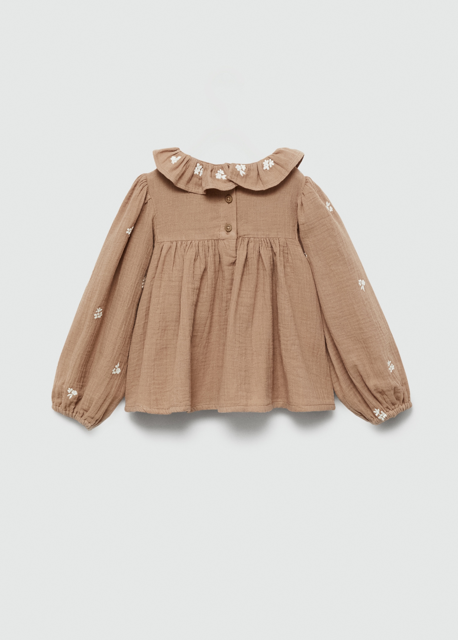 Embroidered cotton blouse - Reverse of the article