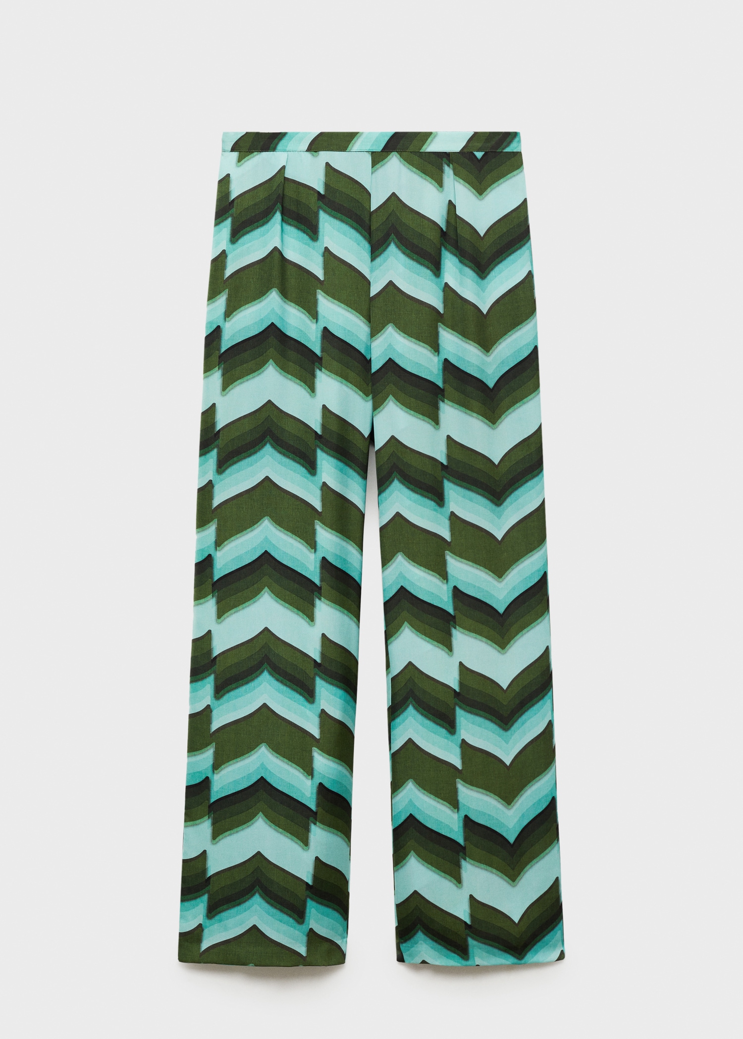 Printed straight trousers - Article without model