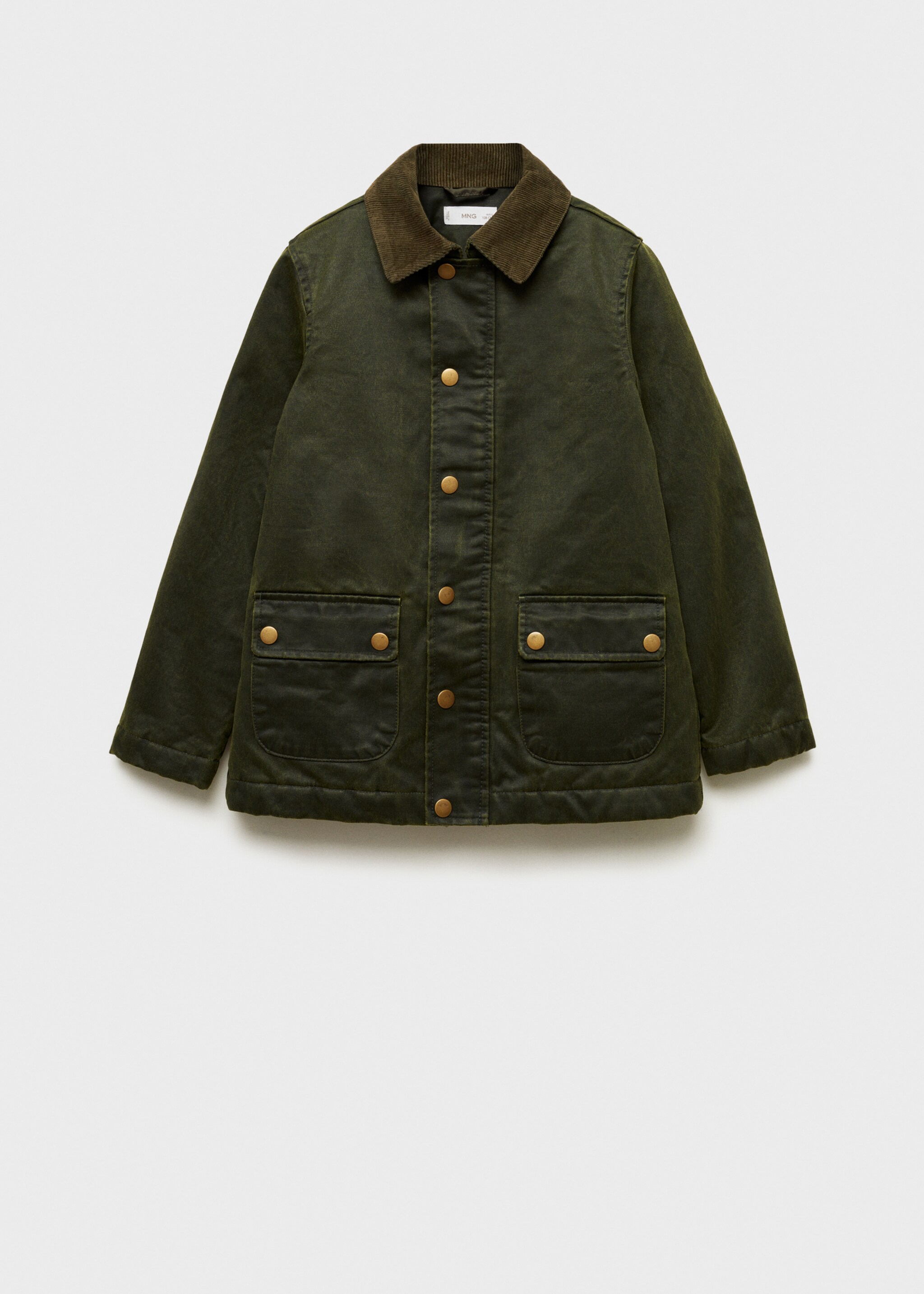 Waxed-effect parka - Article without model