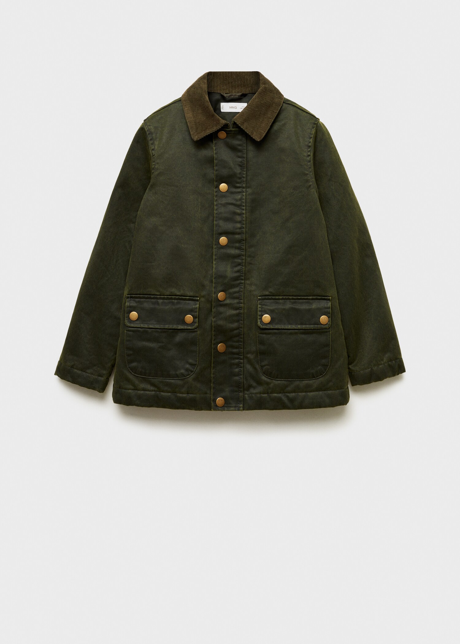 Waxed-effect parka - Article without model