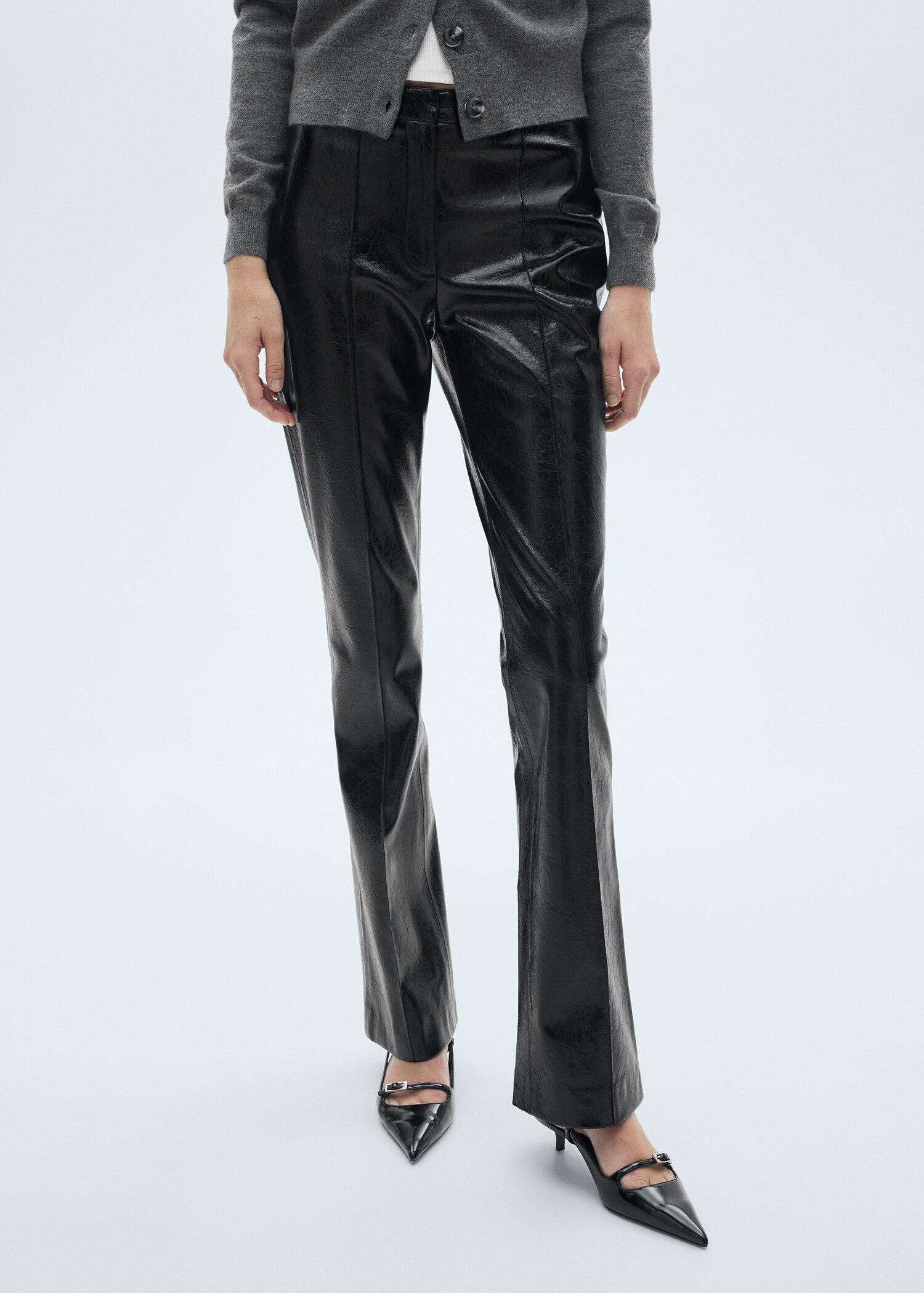 Pantalón skinny efecto piel - Plano medio