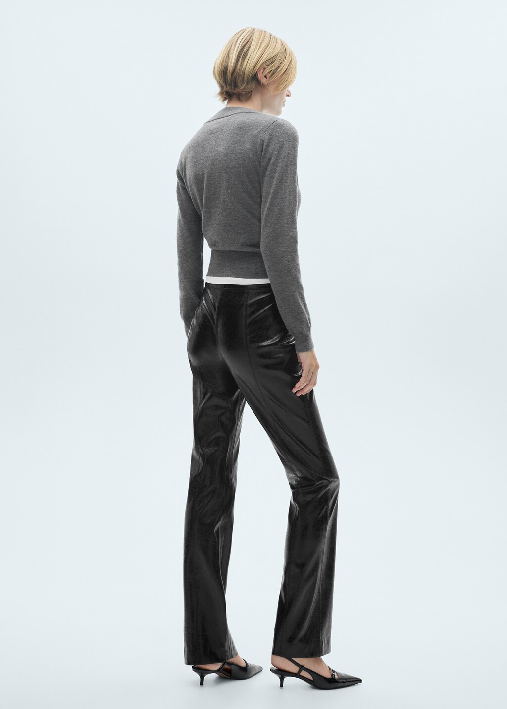 Leather effect skinny trousers Women MANGO Madagascar