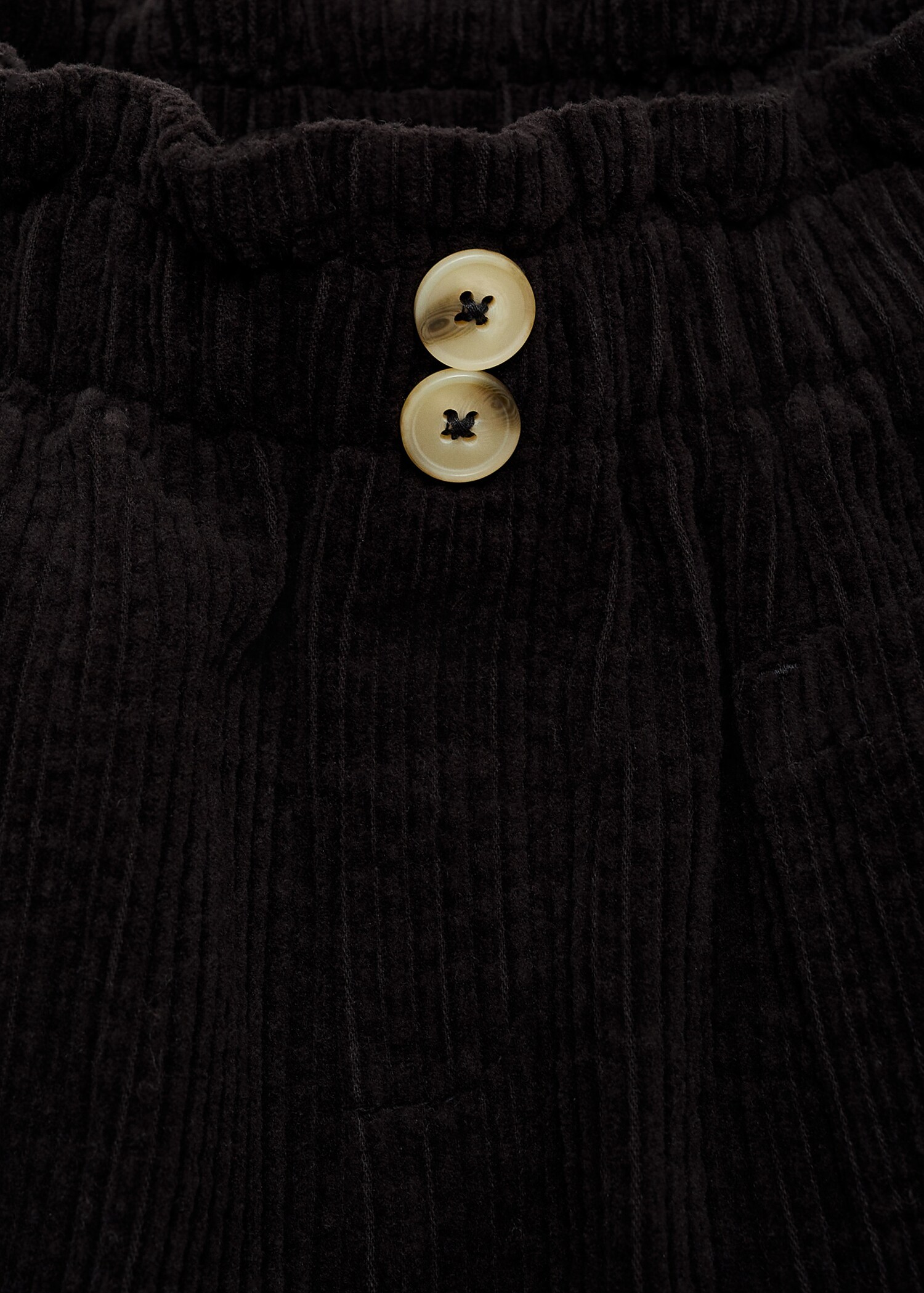 Corduroy paper bag shorts - Details of the article 8