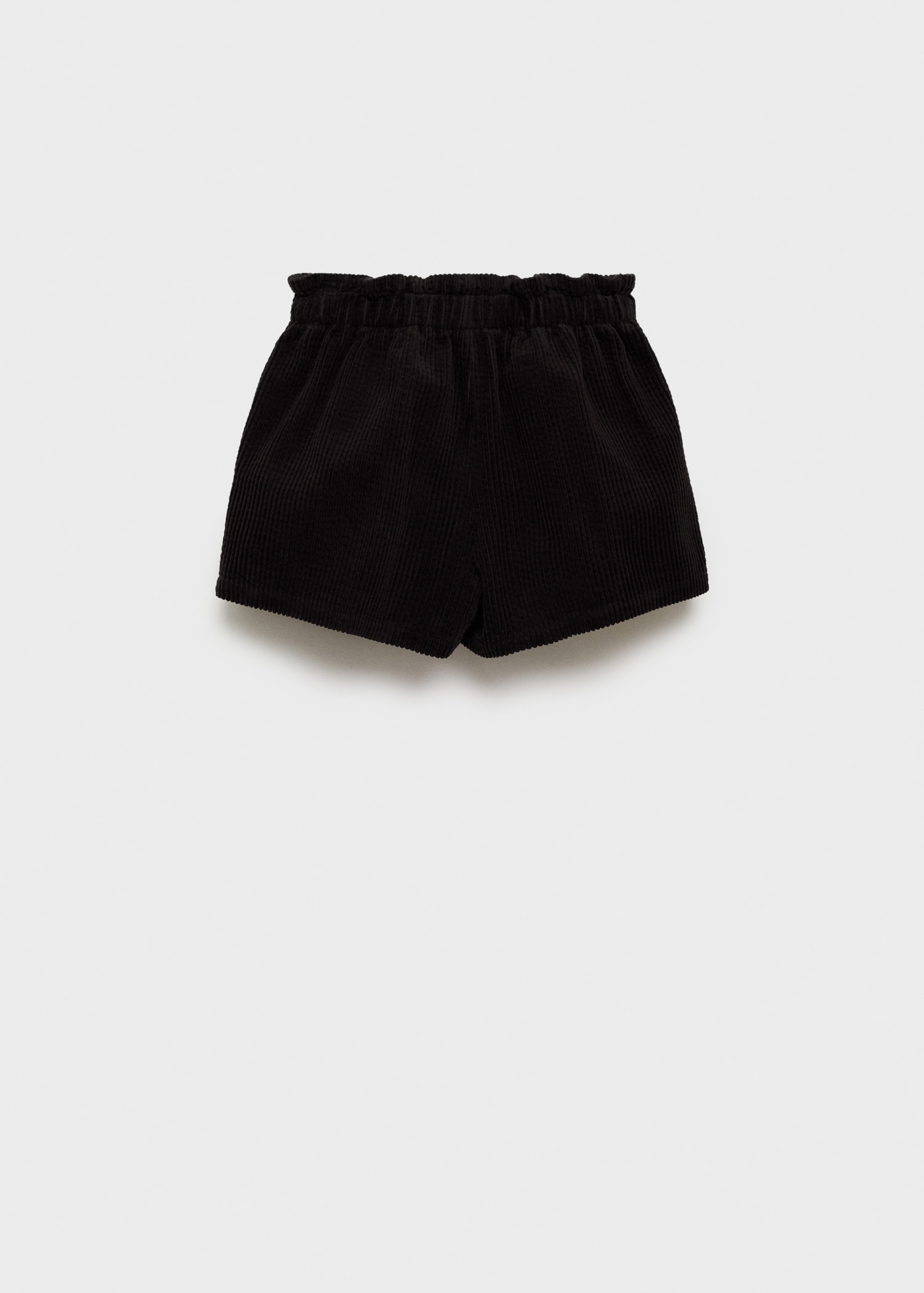 Corduroy paper bag shorts - Reverse of the article
