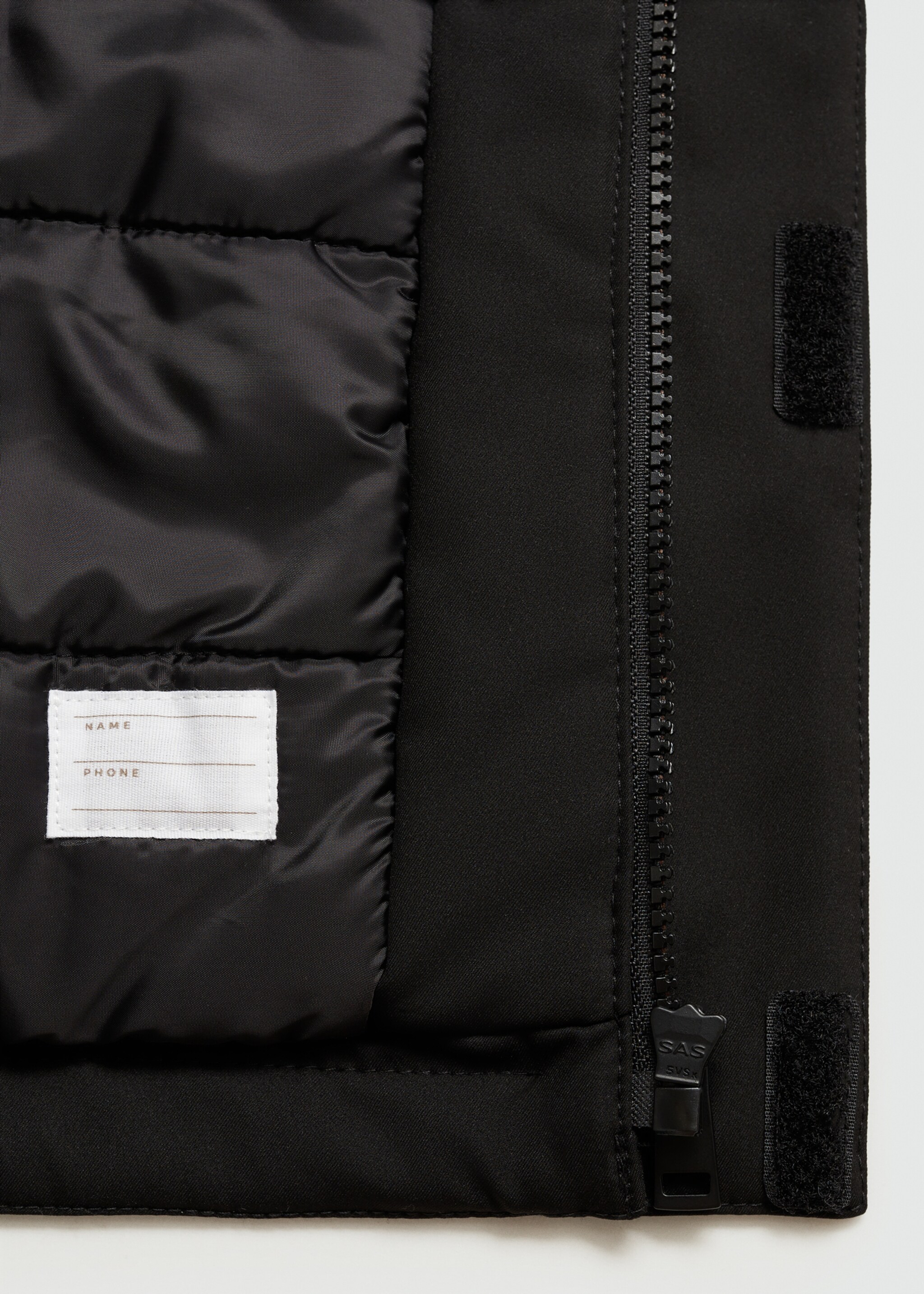 Hooded water-repellent quilted jacket - Details of the article 0