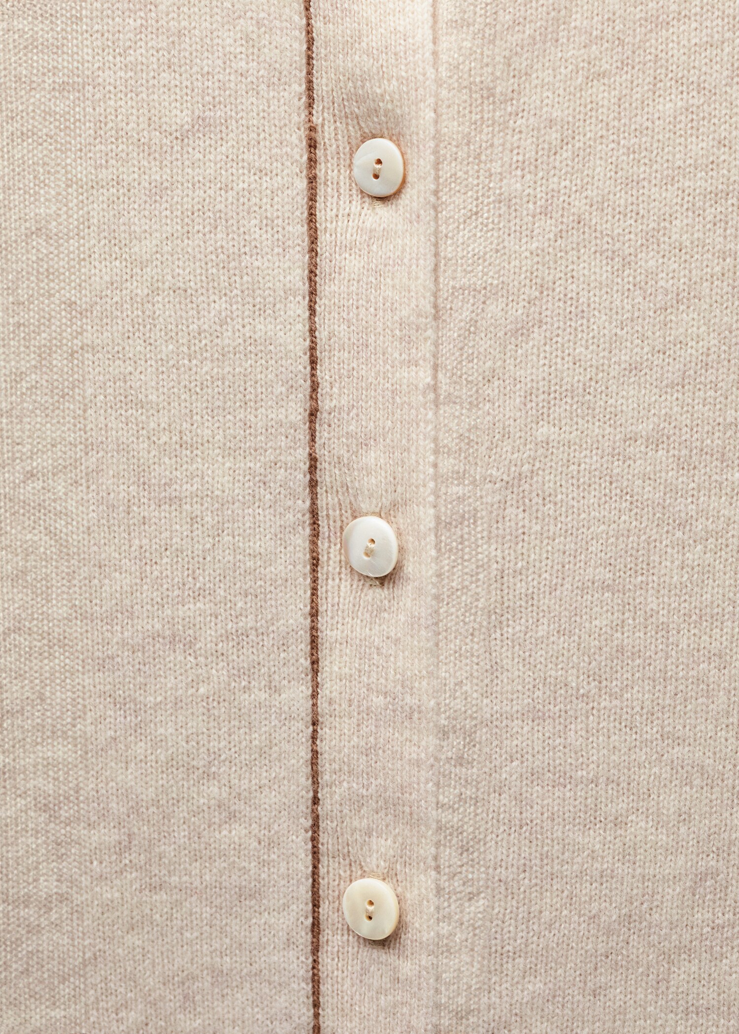 Cárdigan lana costuras decorativas - Detalle del artículo 0