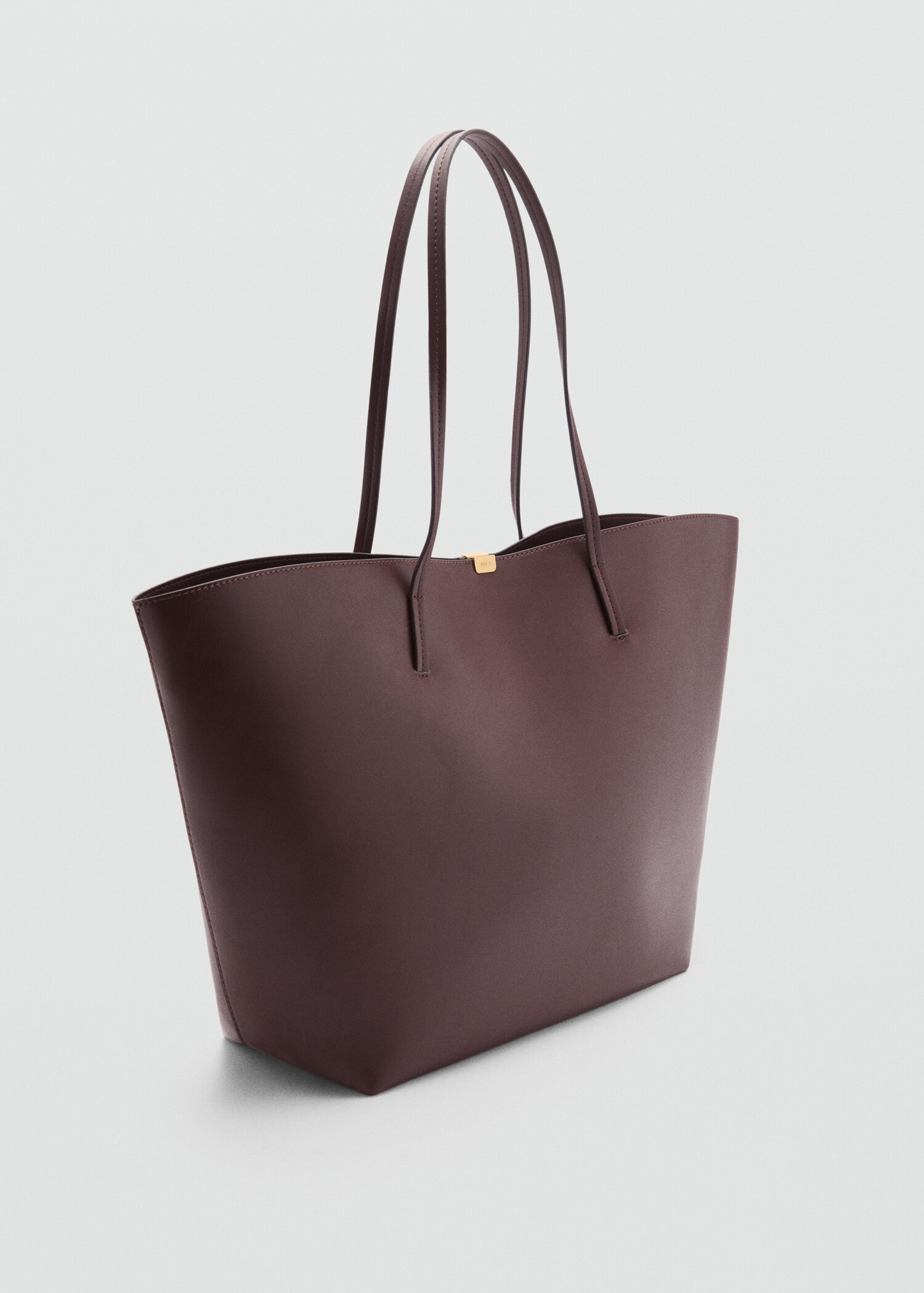 Metal detaylı shopper çanta - Orta plan