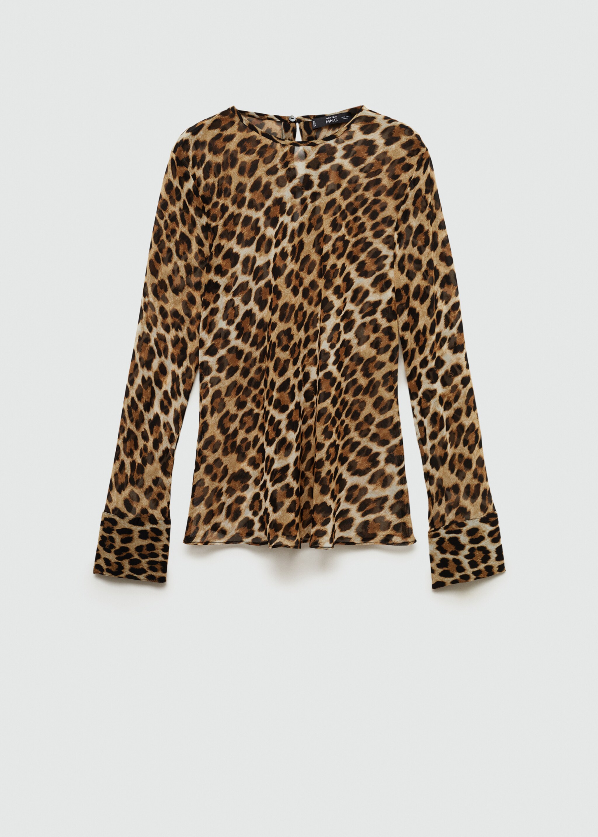 Bluse med leopardtrykk - Artikkel uten modell