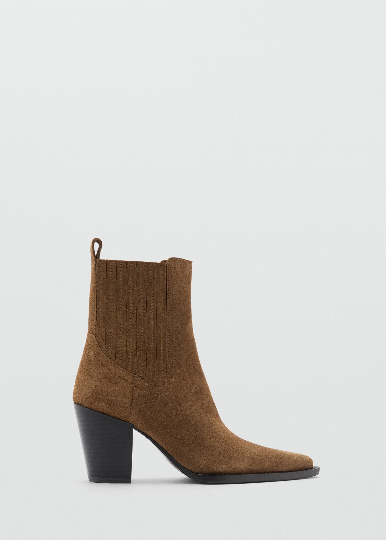 Suede block-heel boots - Article without model