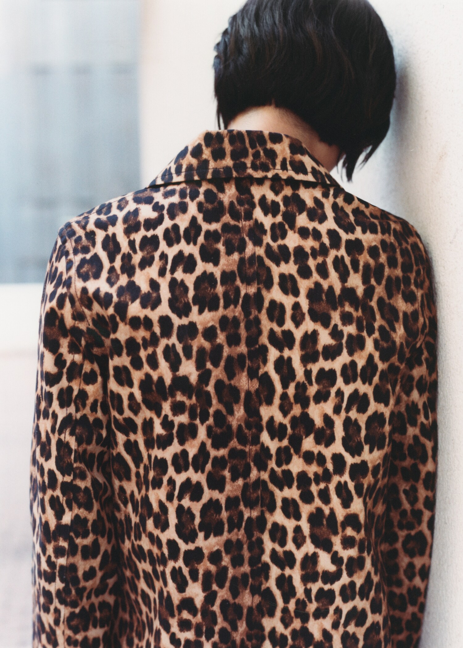 Leopard-print straight-fit coat - Details of the article 7
