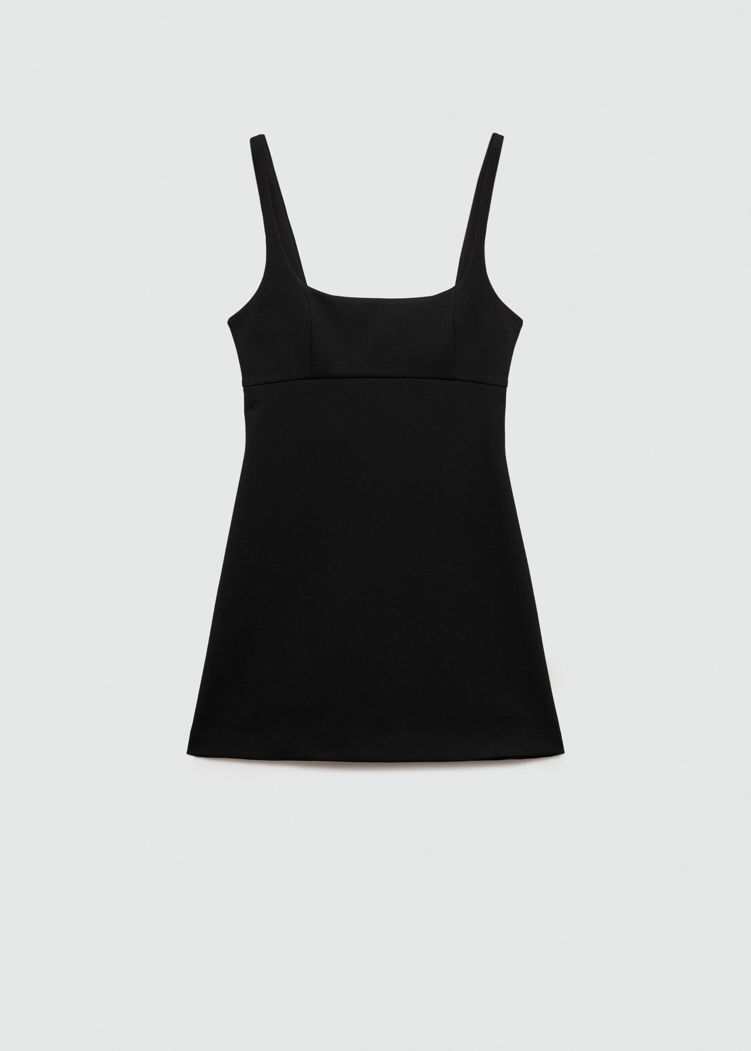 Short dress with square neckline - Article without model