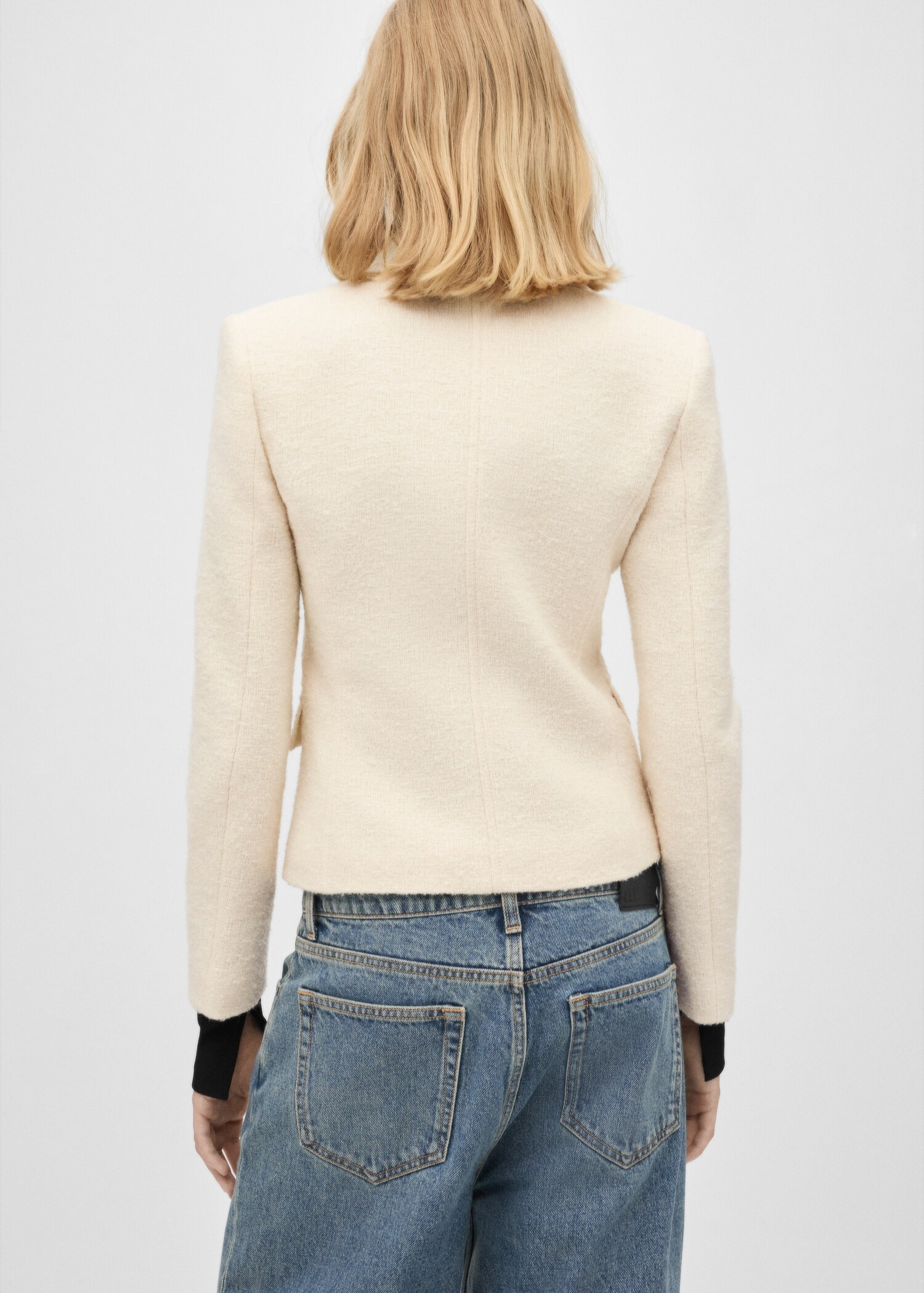 Tweed jacket with pockets - Reverse of the article