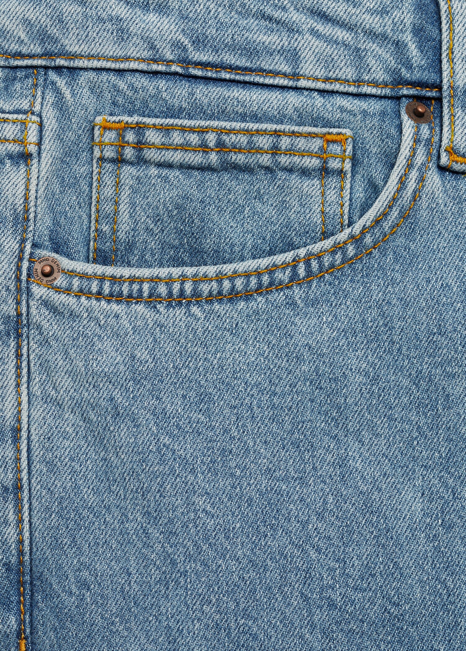Tapered-fit jeans met lichte wassing - Detail van het artikel 8