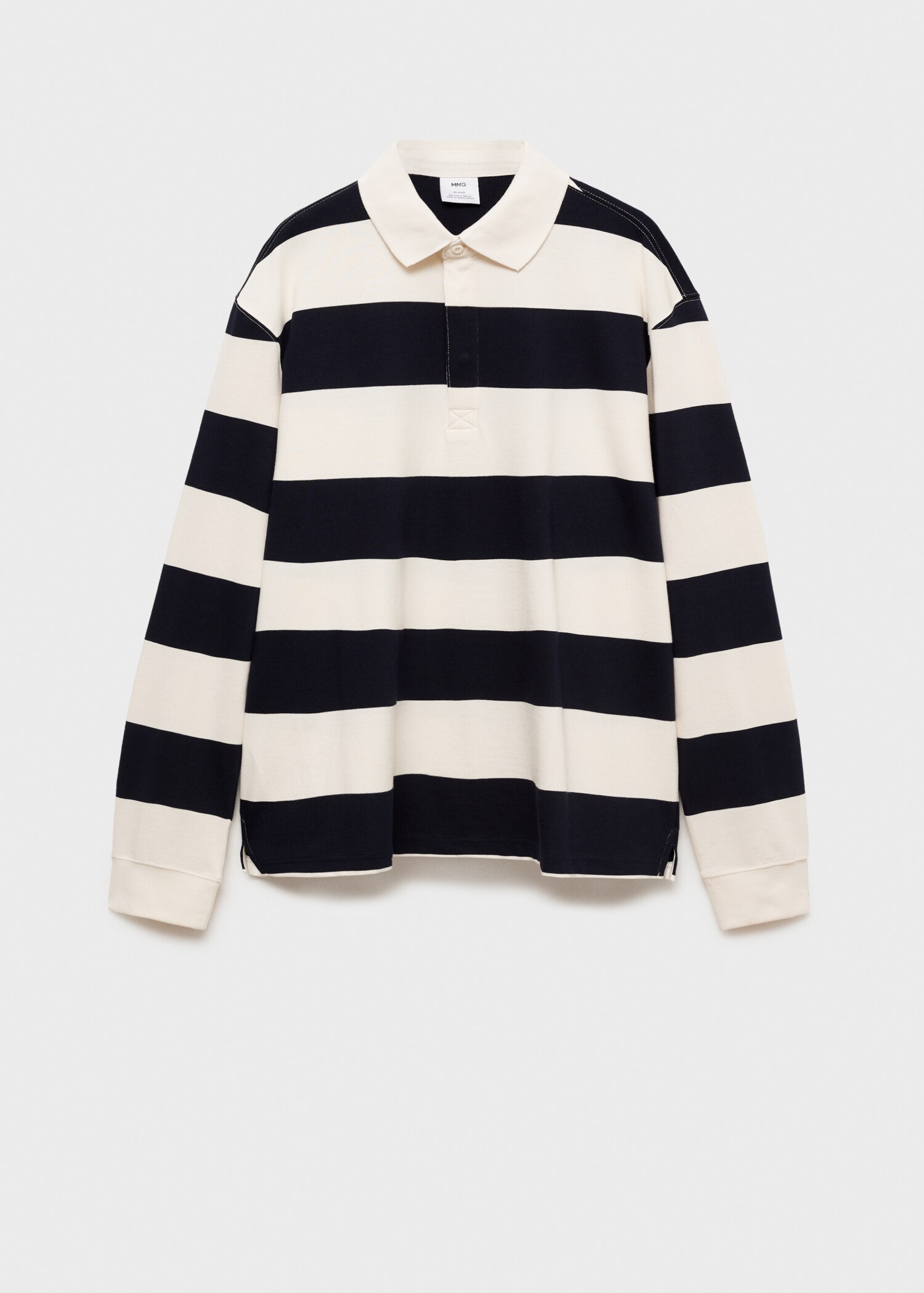 100% cotton striped regular-fit polo shirt - Article without model