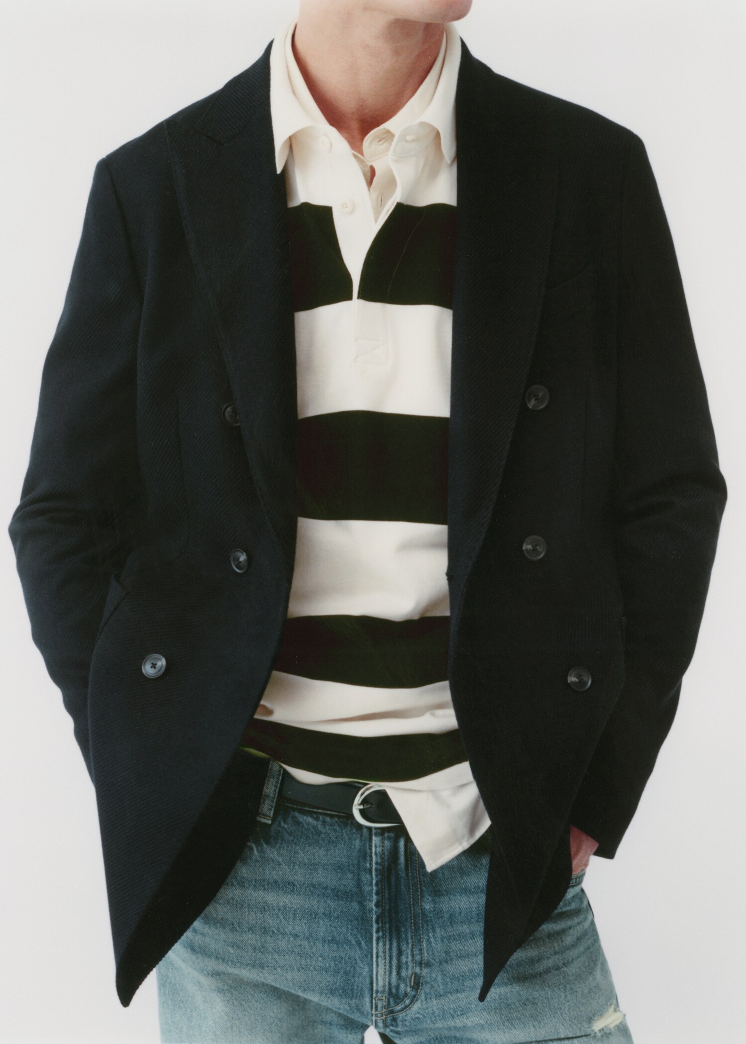 100% cotton striped regular-fit polo shirt - Details of the article 3
