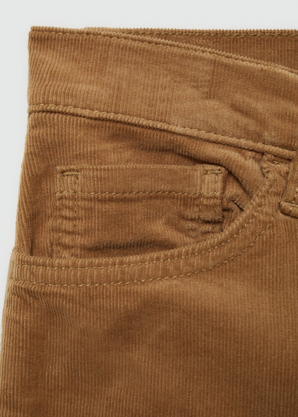 Mango Sienna flared cropped corduroy pants thumbnail