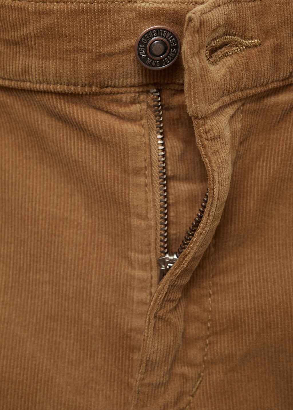 Mango Sienna flared cropped corduroy pants thumbnail