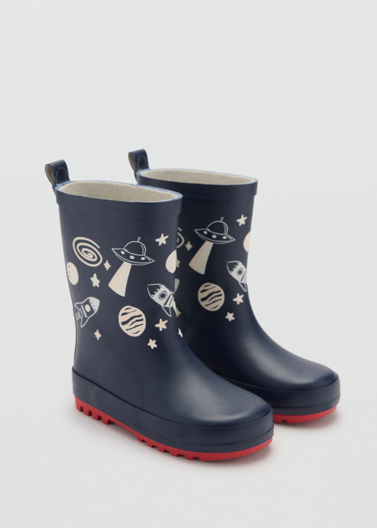 Bottes de pluie espace - Plan moyen