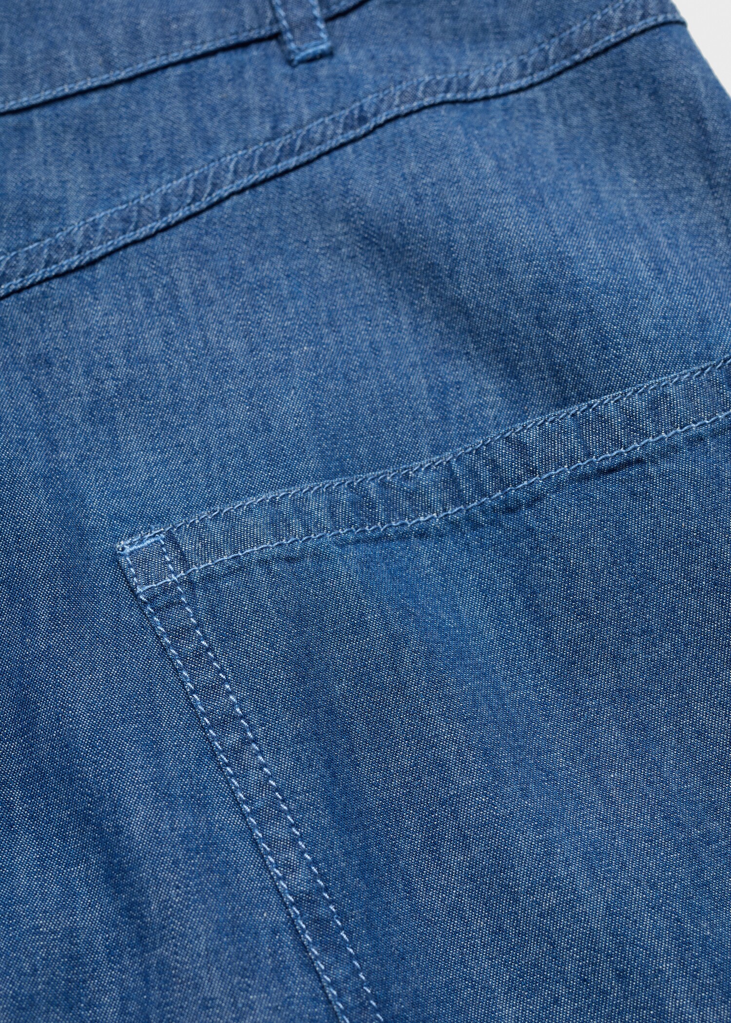 Φούστα denim με φερμουάρ - Λεπτομέρεια του προϊόντος 0